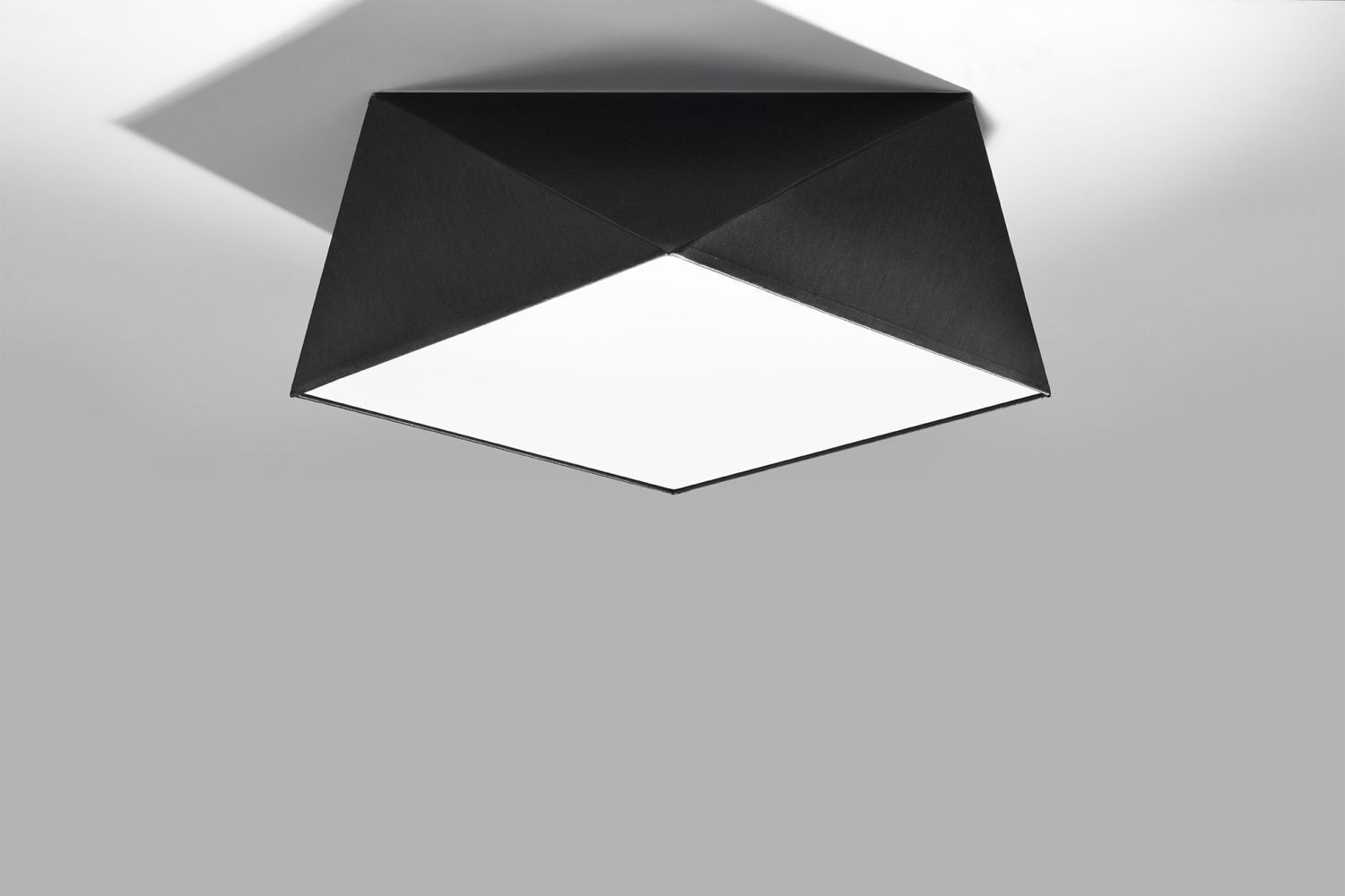 Plafonnier géométrique noir L:40cm LYNNDIE Deckenleuchte, Lampe