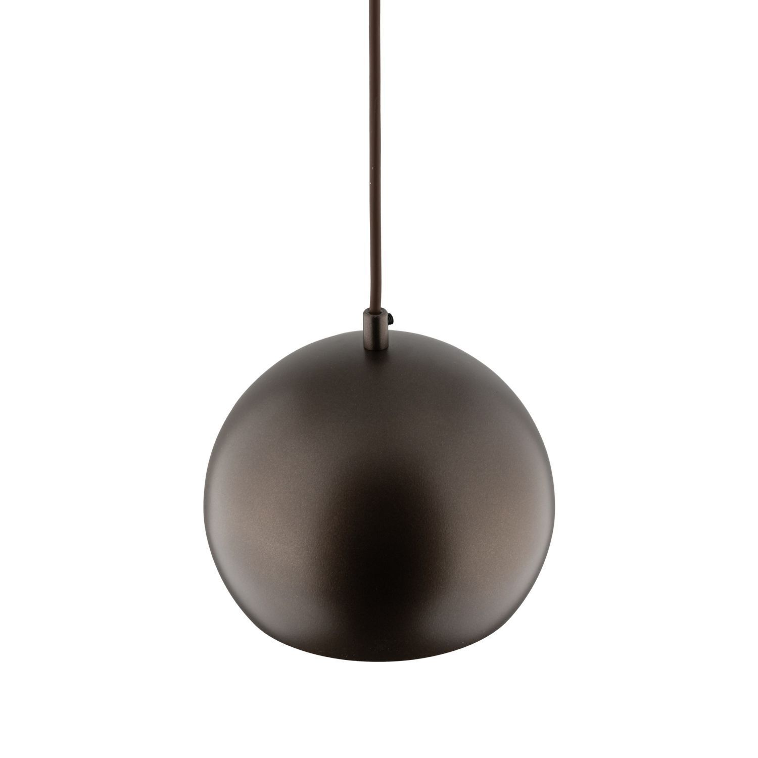 Suspension Marron Métal rond Ø 17 cm petit E27 Boule Lampe