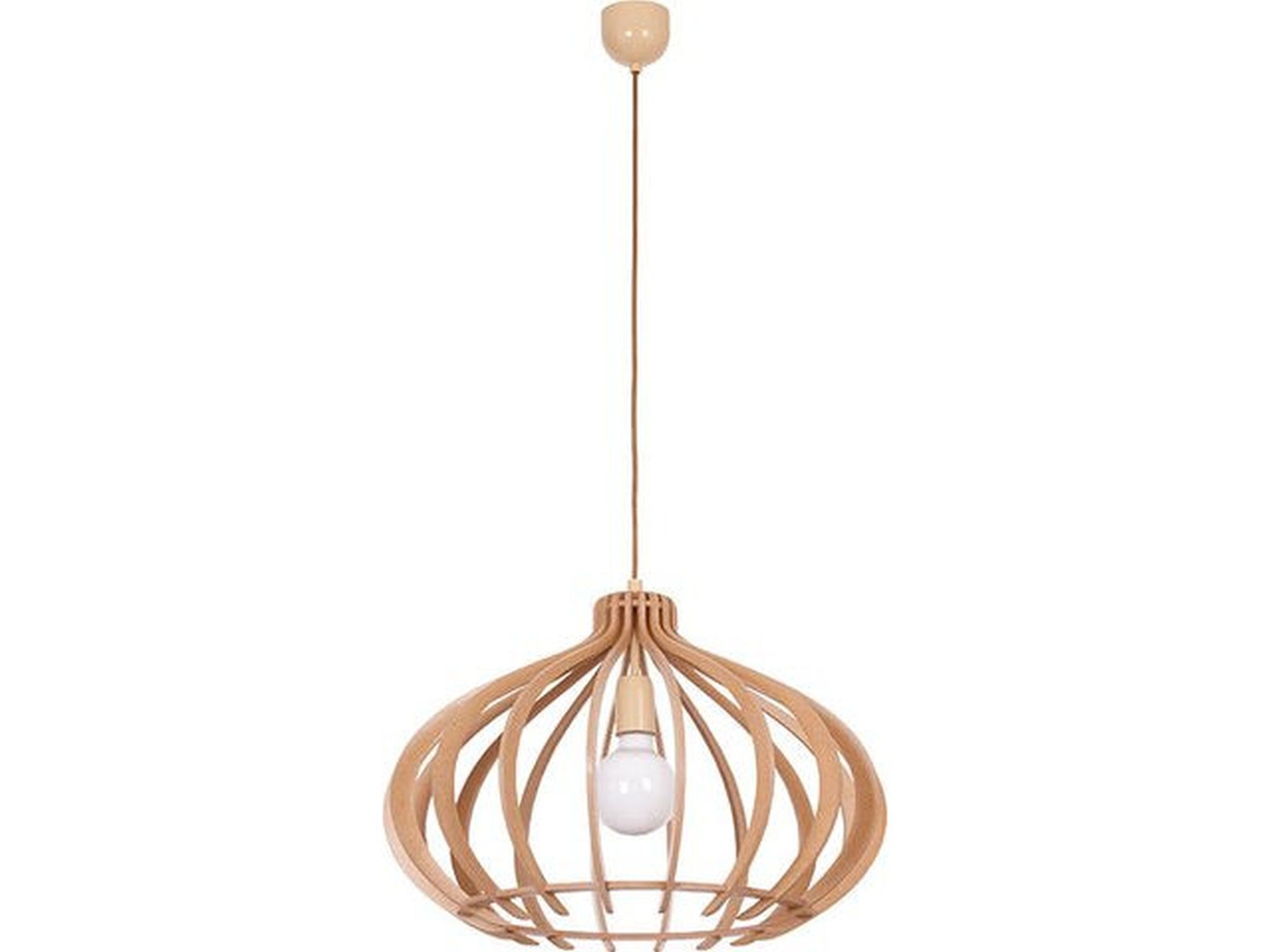 Lampe suspendue Moderne en aspect bois