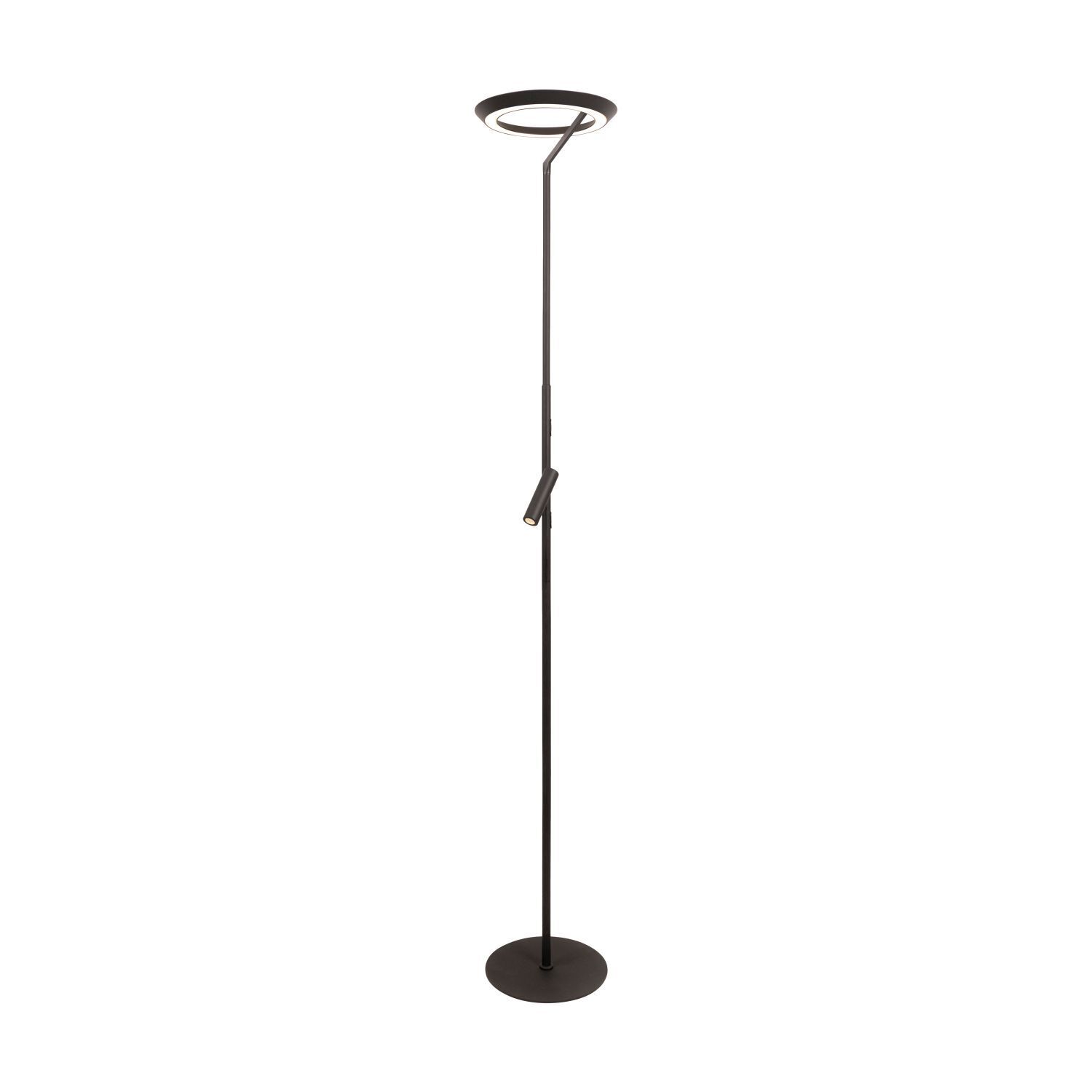 Stehleuchte, Tall floor lamp, LED spotlight, Dimmbar, Schwarz