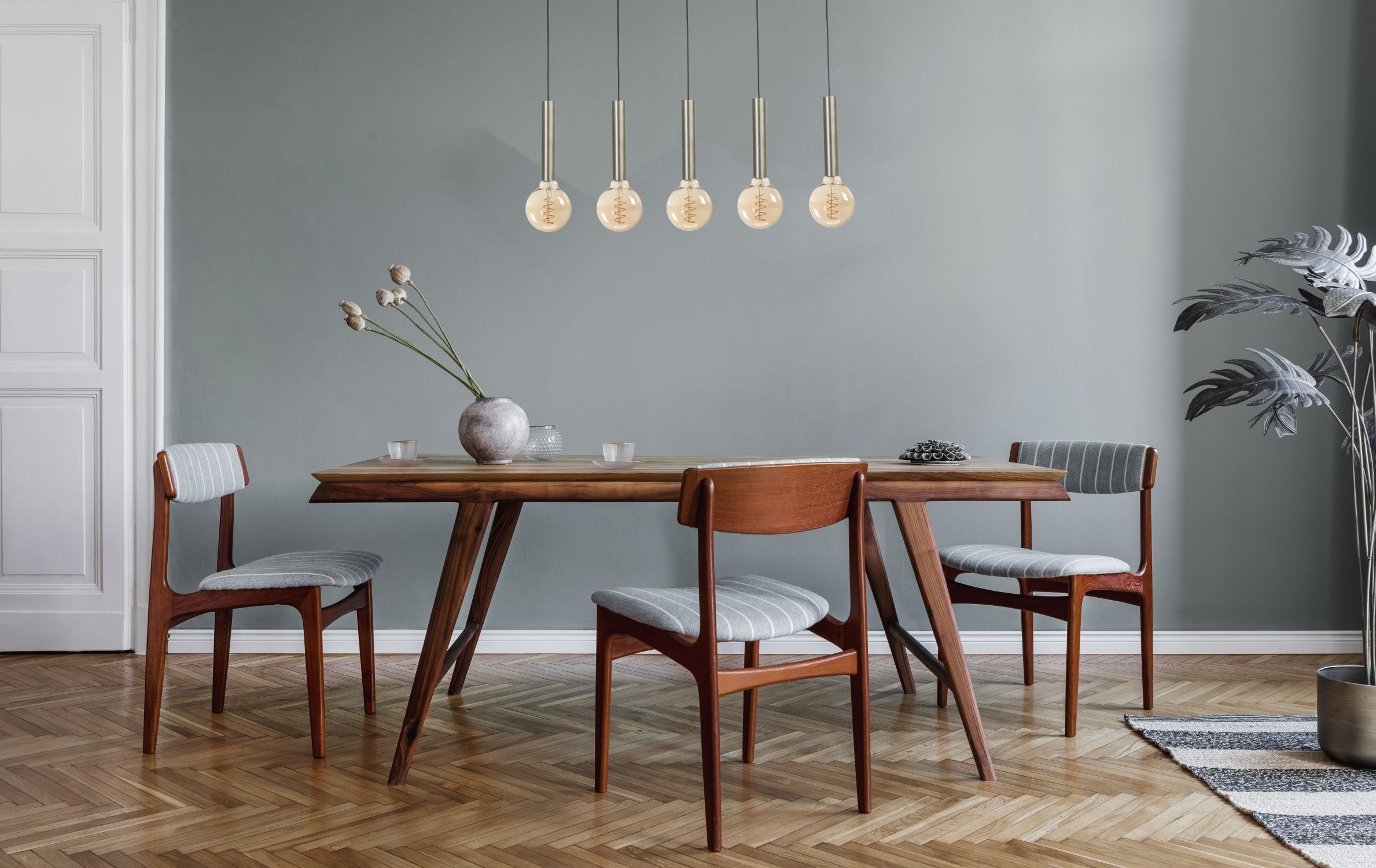 Lampe à suspendre métal pour E27 noir nickel ESJA