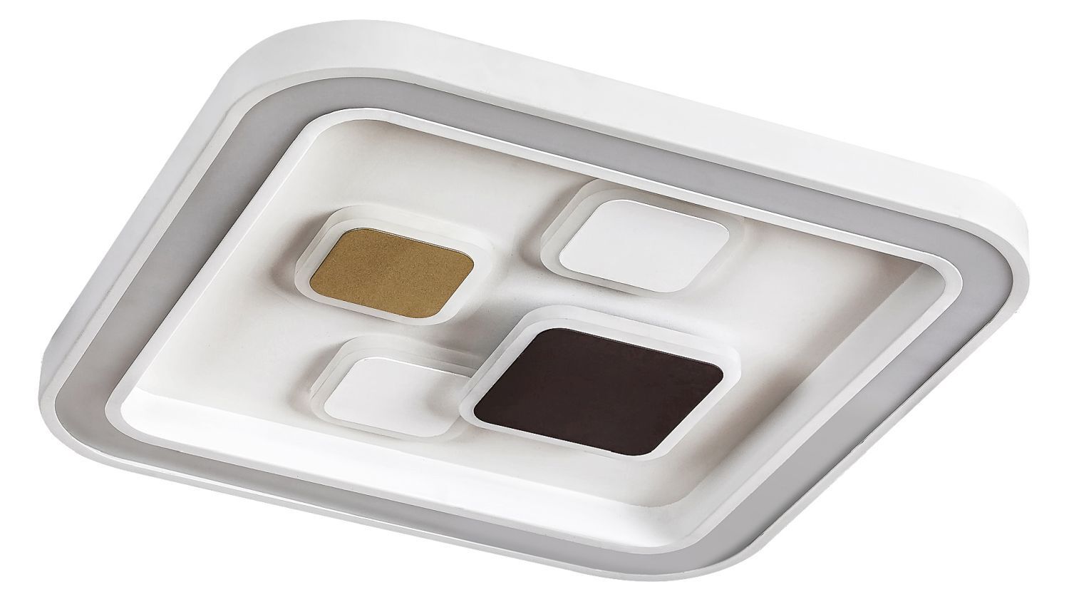 Plafonnier LED Dimmable Chrome Télécommande 40W Farbbehälter, Palette