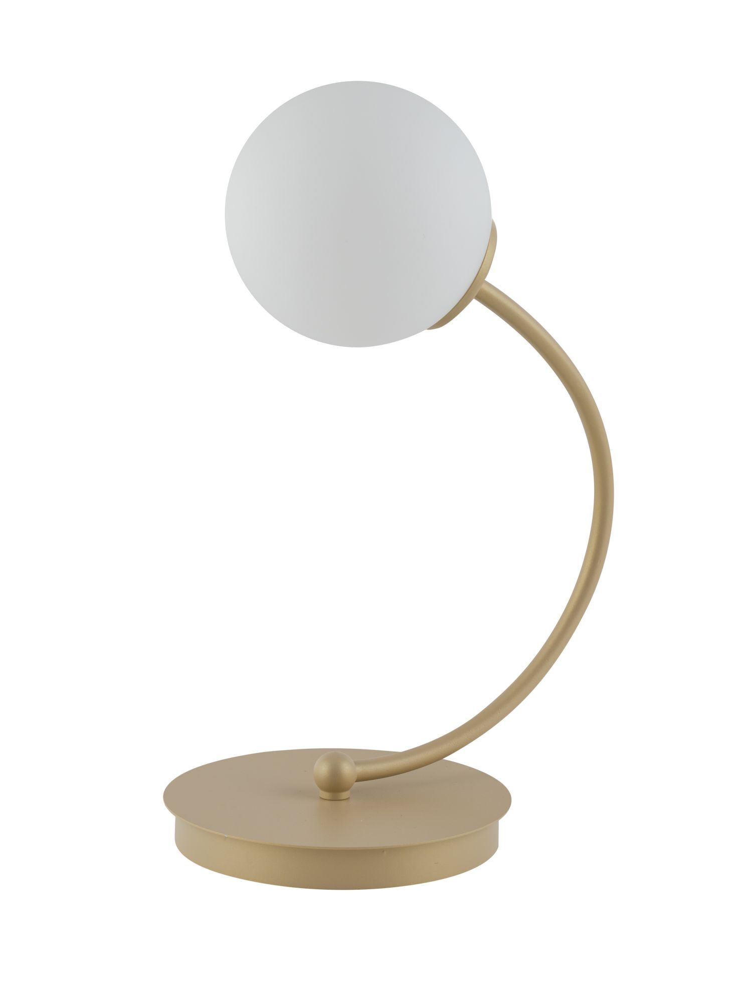 Lampe de chevet dorée métal verre anti-éblouissement 34 cm G9