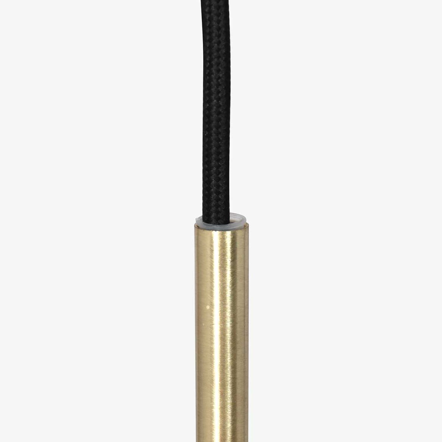 Lampe à suspendre élégante Noir Ambre Laiton Ø25 cm