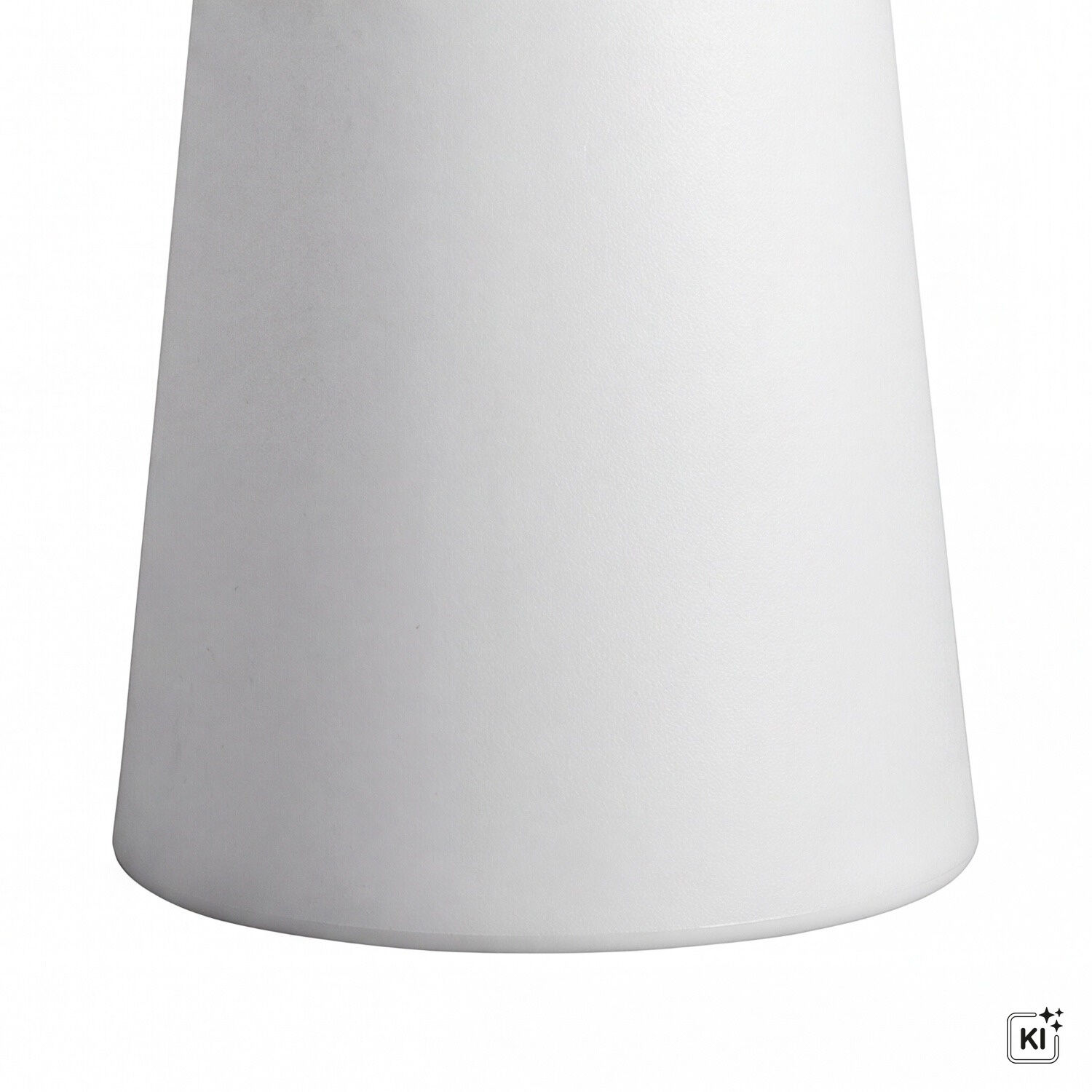 Lampenschirm, weißer Lampenschirm, konischer Schirm, Material: Kunststoff?, Beleuchtung