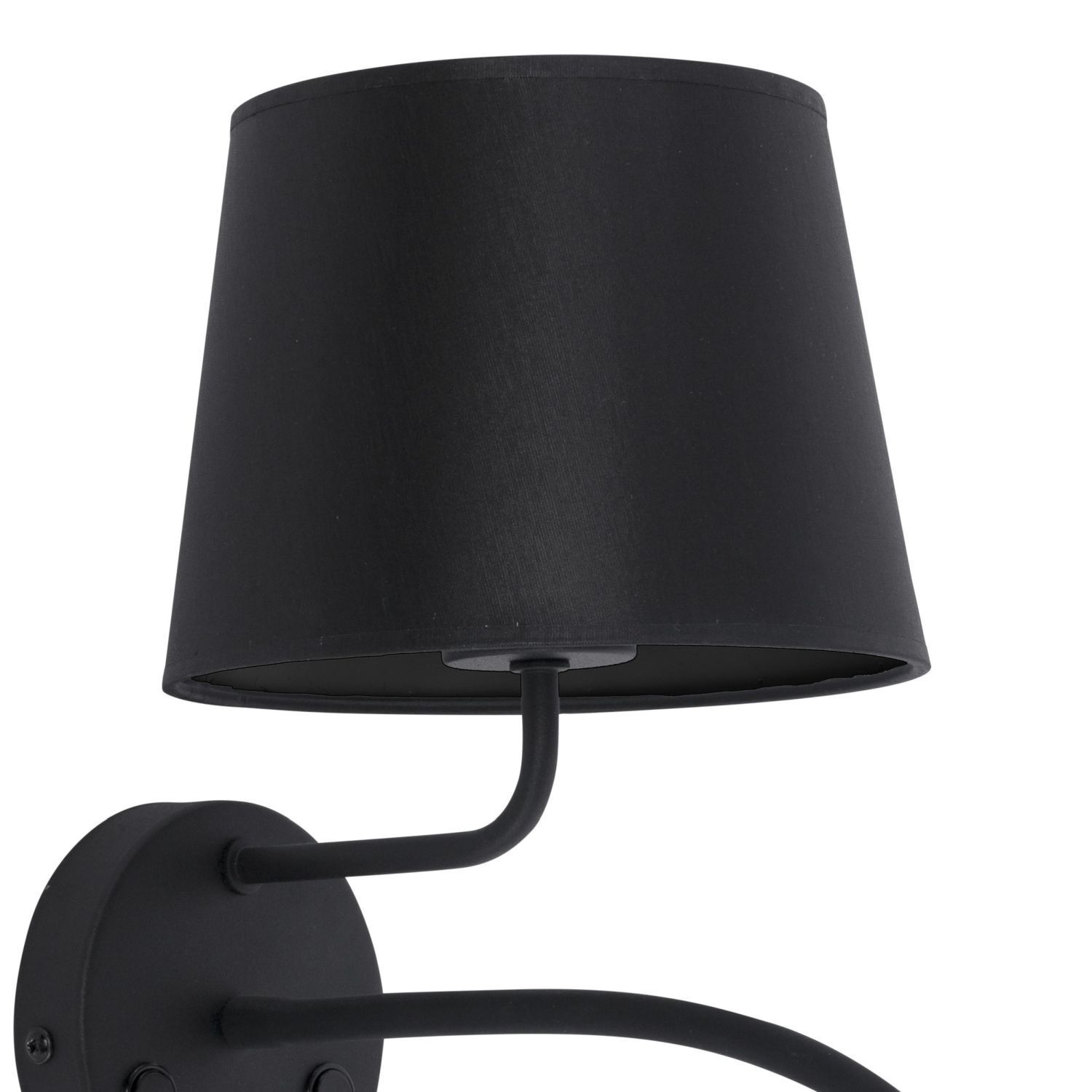 Applique murale pratique noire avec lampe de lecture GU10