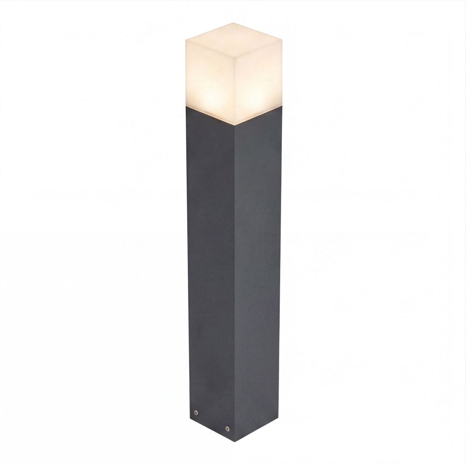 Standleuchte, Außenlampe, Holz/Metall, Texturiert, Gartenbeleuchtung