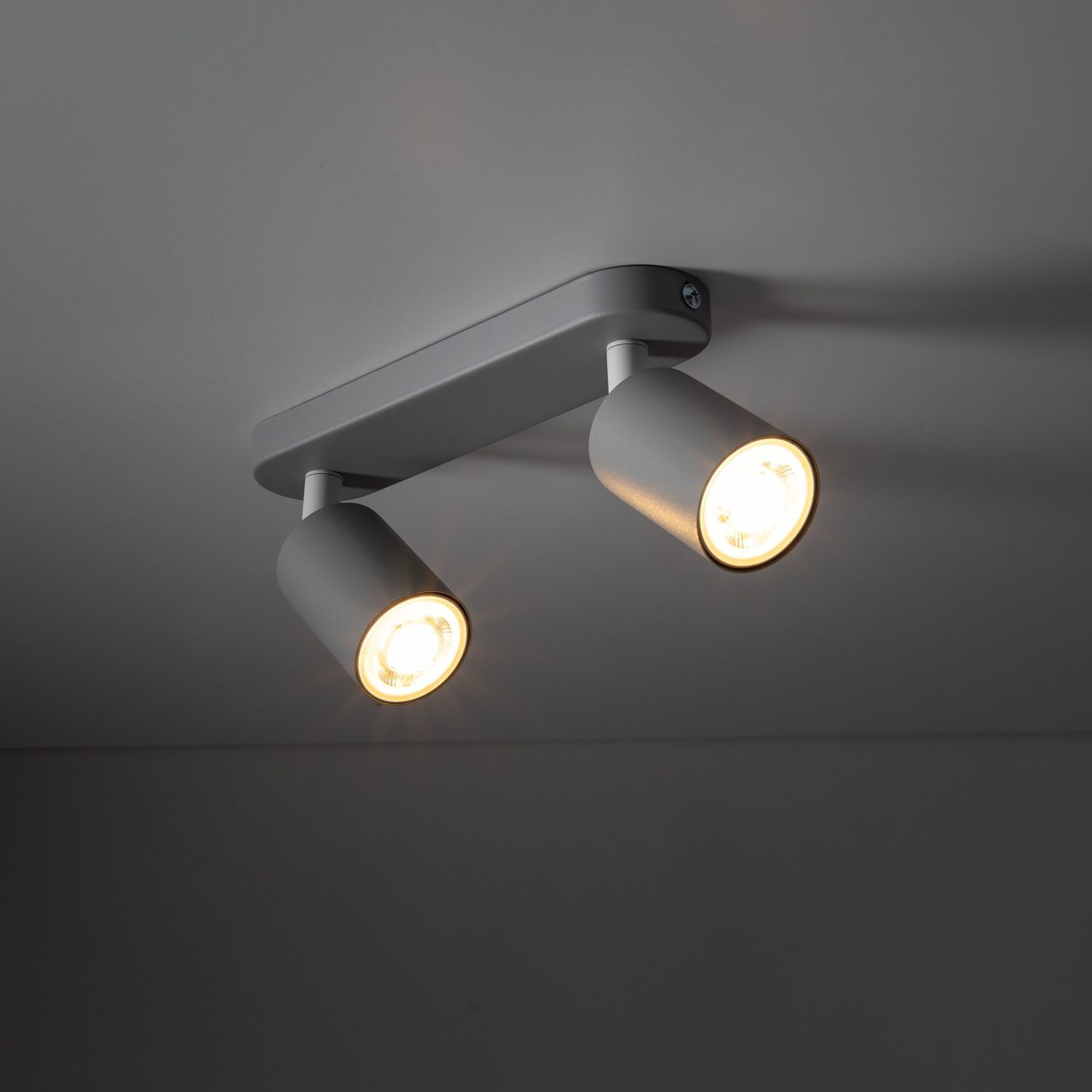 Projecteur de plafond Enfants Gris L : 35 cm orientable Métal 2x GU10