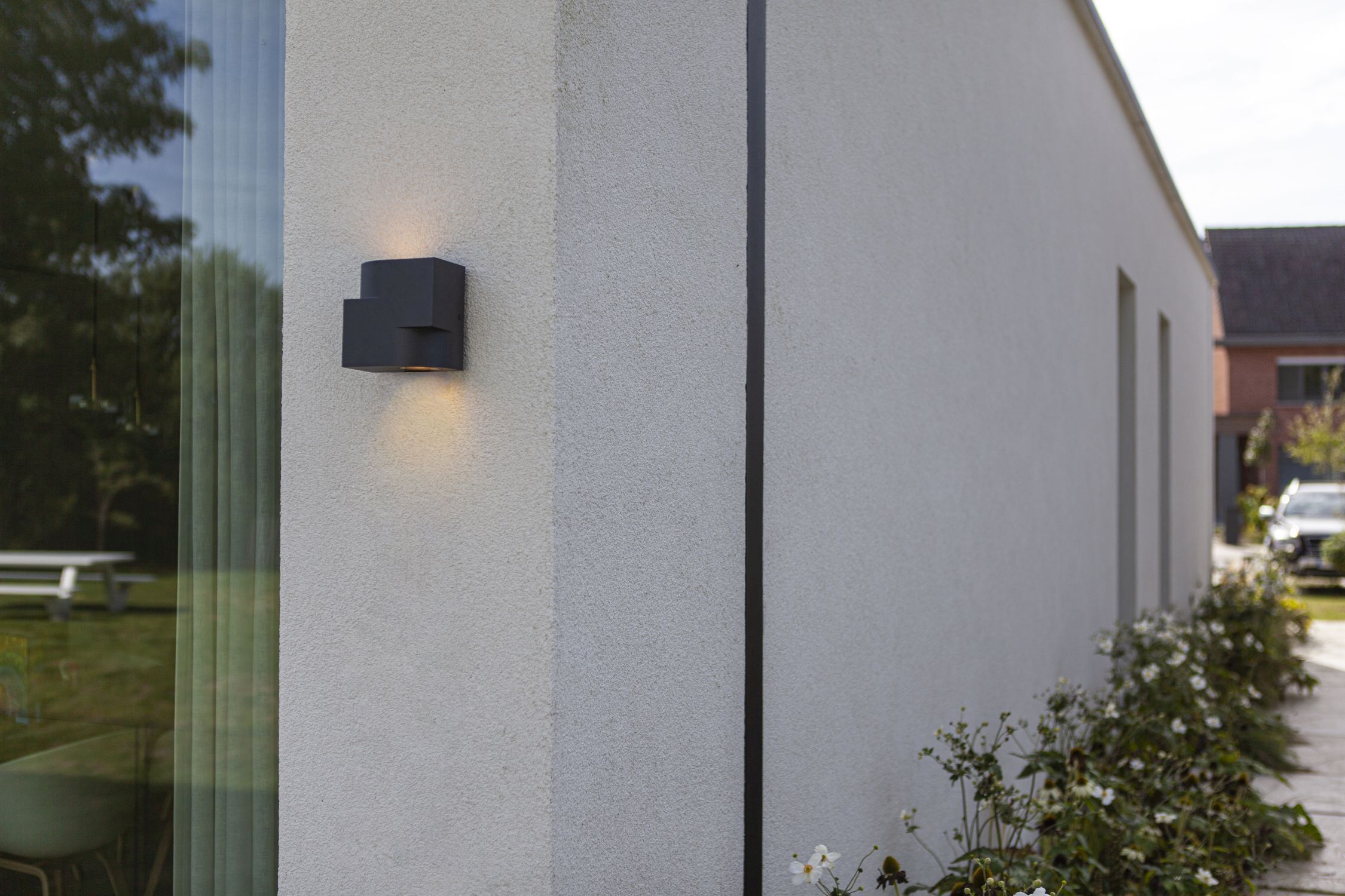Applique murale extérieure Aluminium GU10 IP44 Anthracite Moderne
