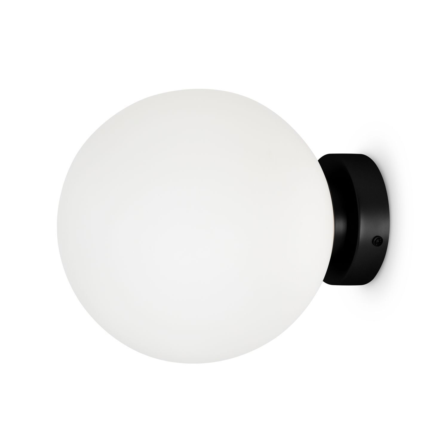 Lampe de miroir verre métal E14 D : 15 cm rond Moderne Licht