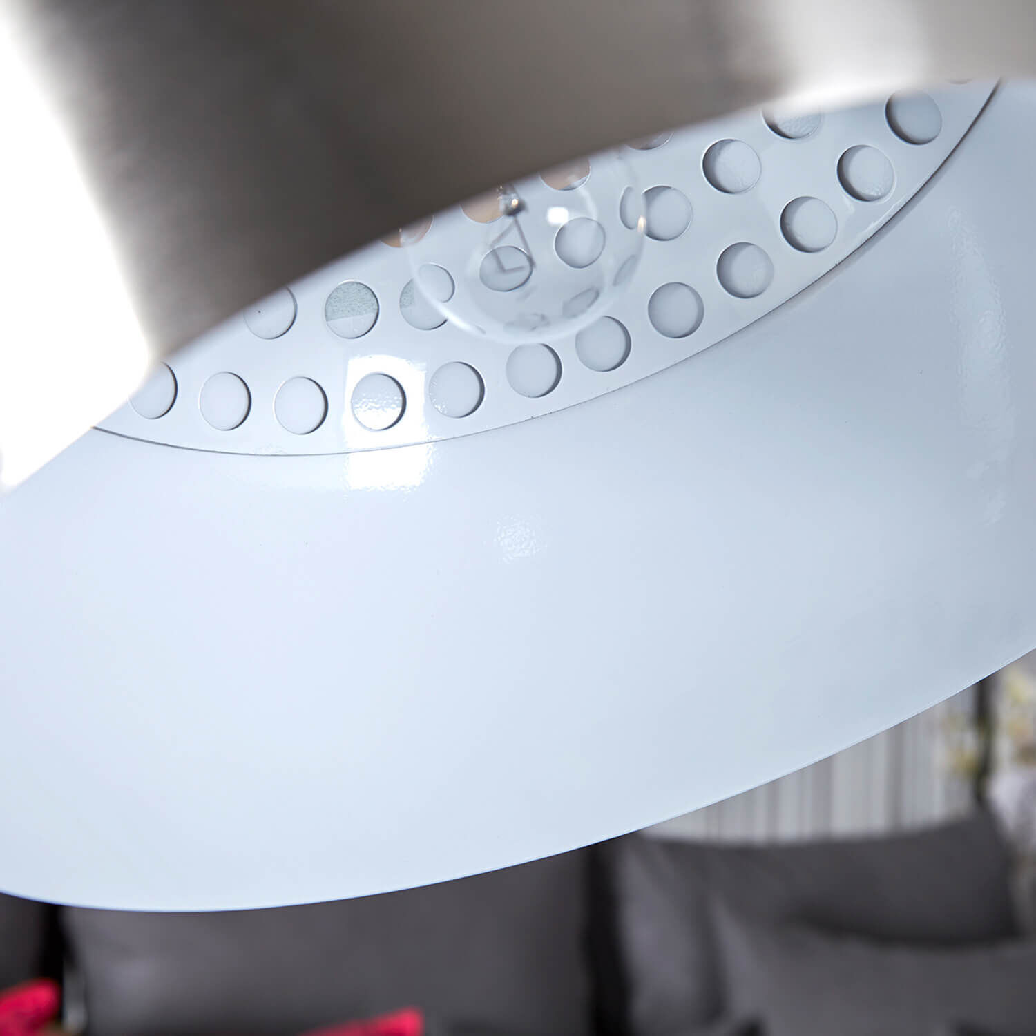 Stehleuchte Ø34cm Retro elegant verstellbar Chrom Beleuchtung, Lampe, Deckenleuchte