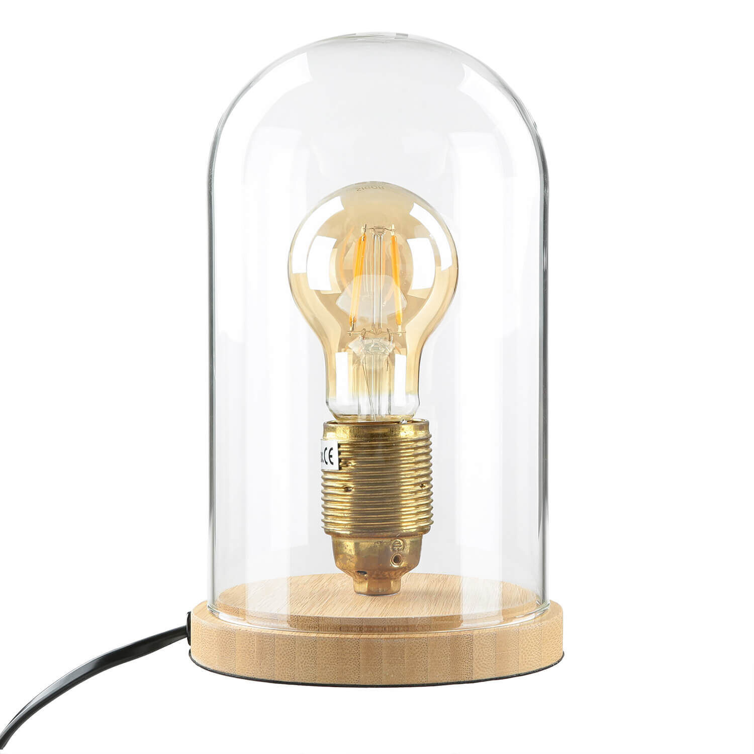 Stilvolle Tischlampe Bauhaus rund 20cm Edison Lampe Licht, Glühbirne