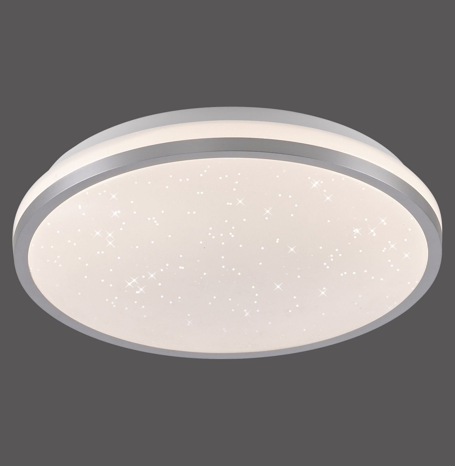 Plafonnier LED Ciel étoilé argent 1380 lm dimmable