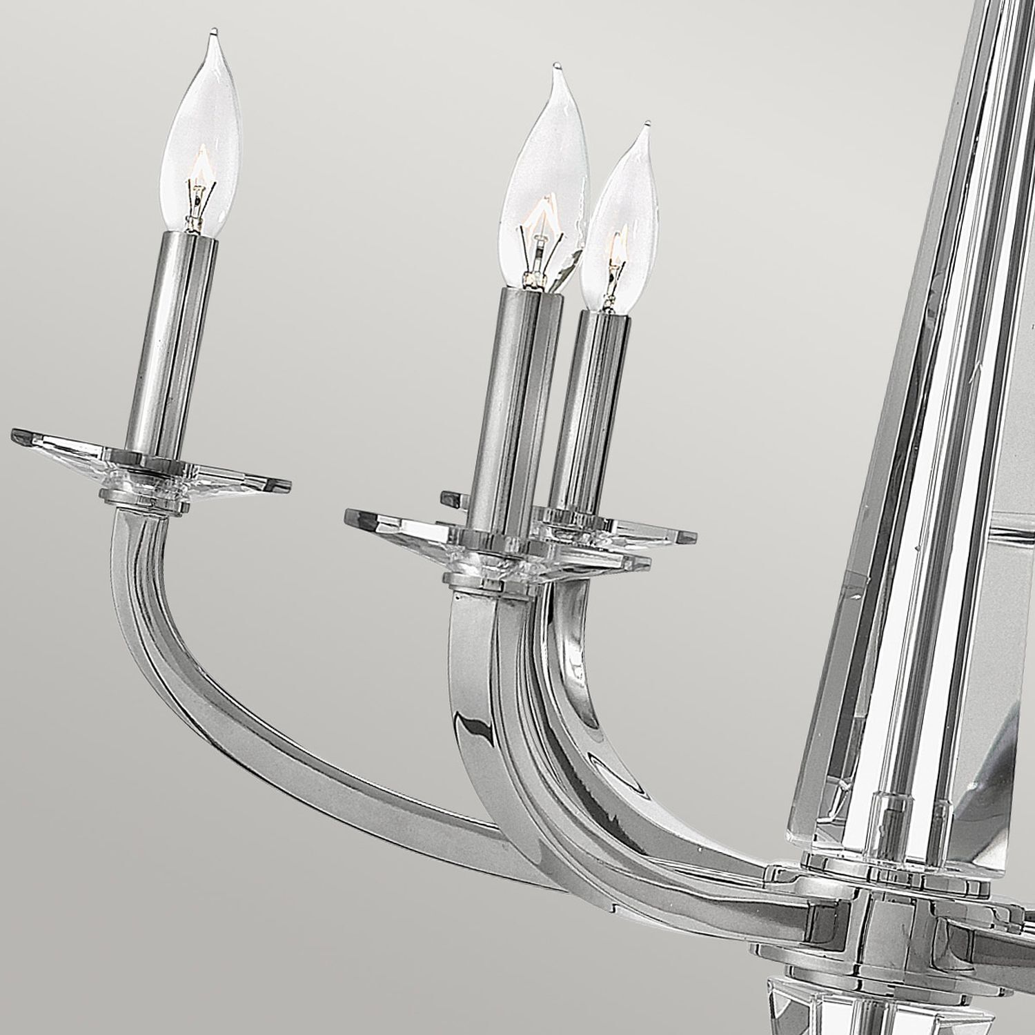 Lustre cristal métal 71,1 cm de large E14 Moderne Leuchter, Lampe