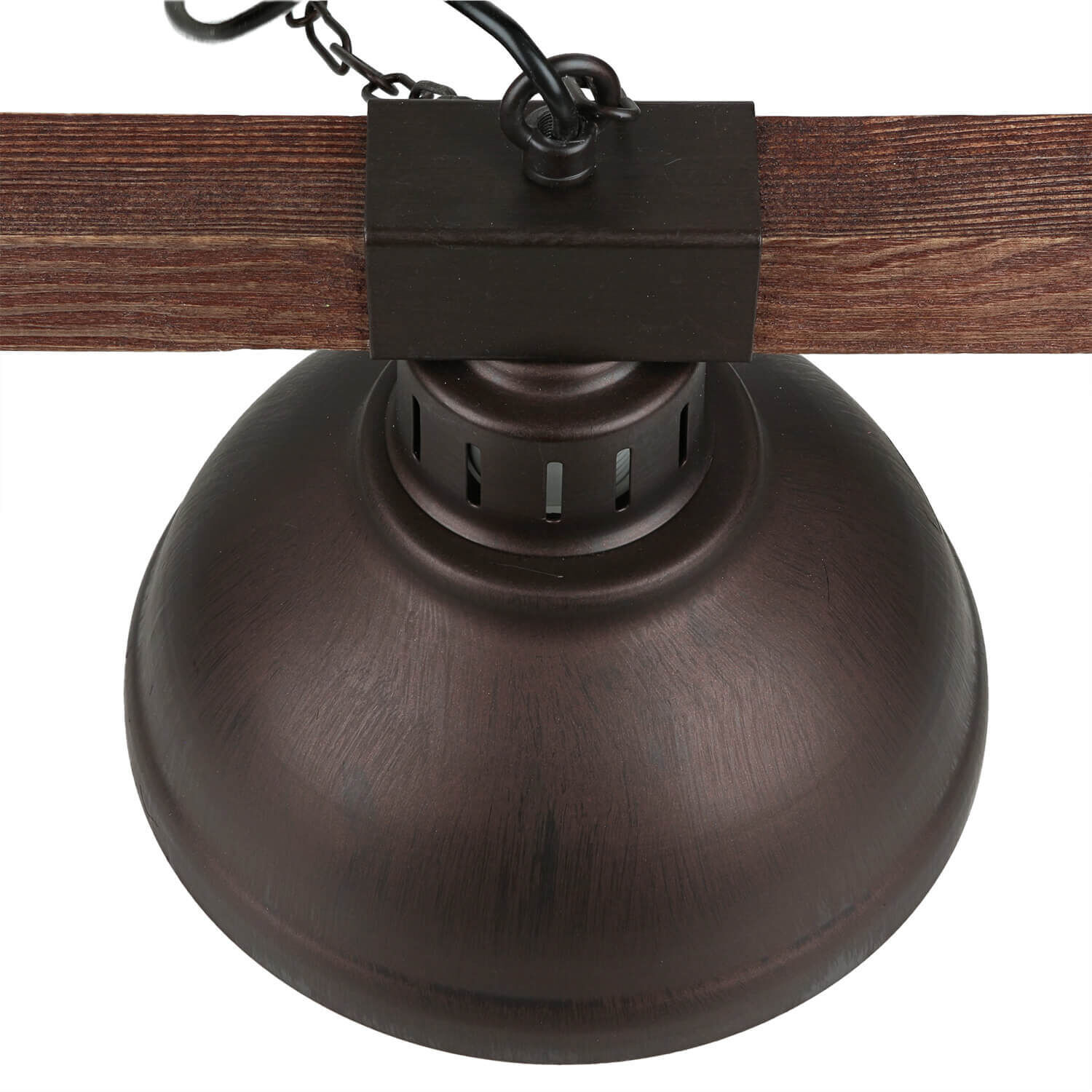 Suspension rustique 2flmg HAKON brun bois véritable