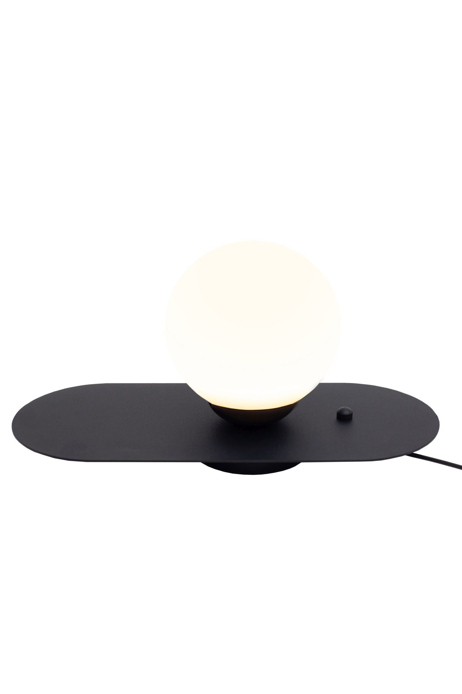 Lampe de chevet avec interrupteur verre métal E27 22 cm