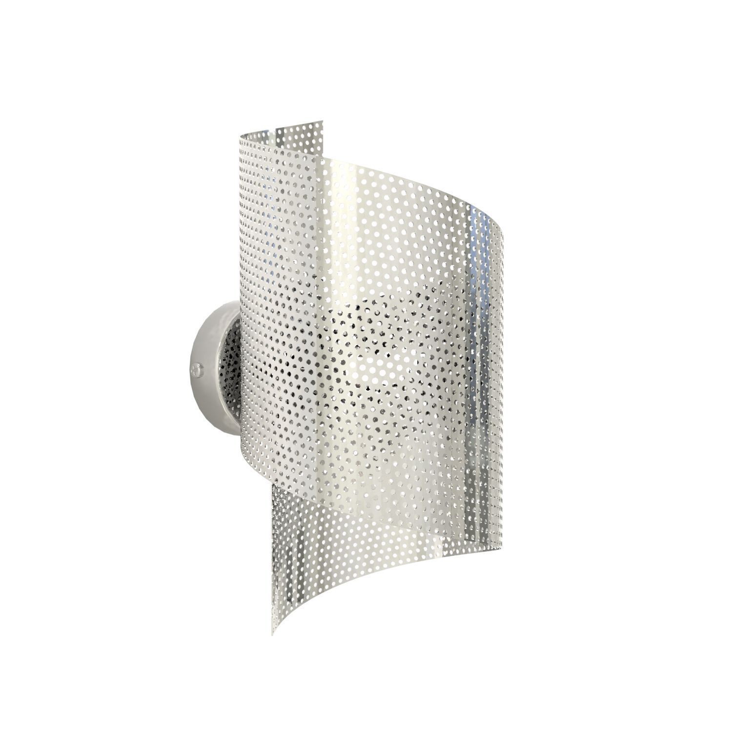 Applique murale en métal de style G9 P:17 cm en argent Moderne