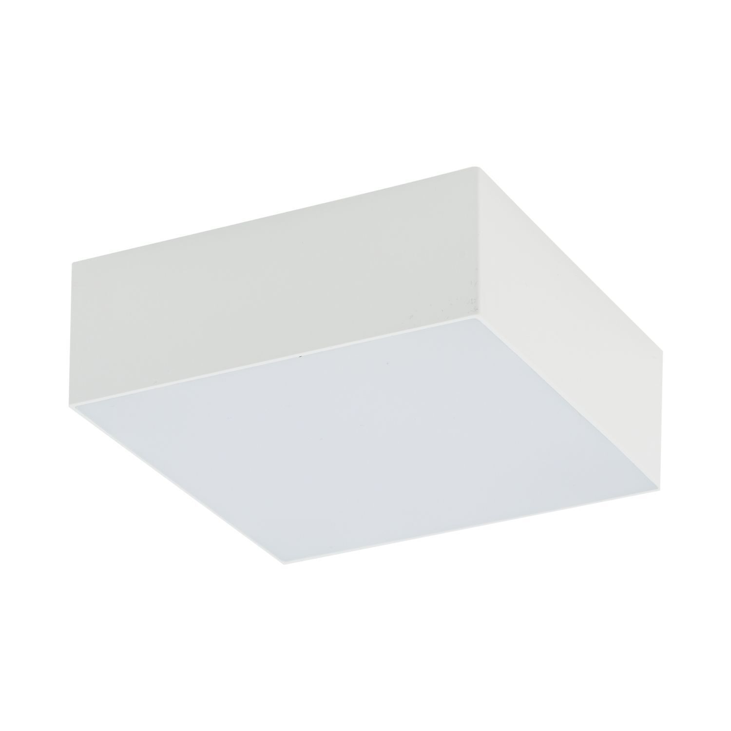 Plafonnier LED 3000 K 1500 lm blanc carré L : 11 cm