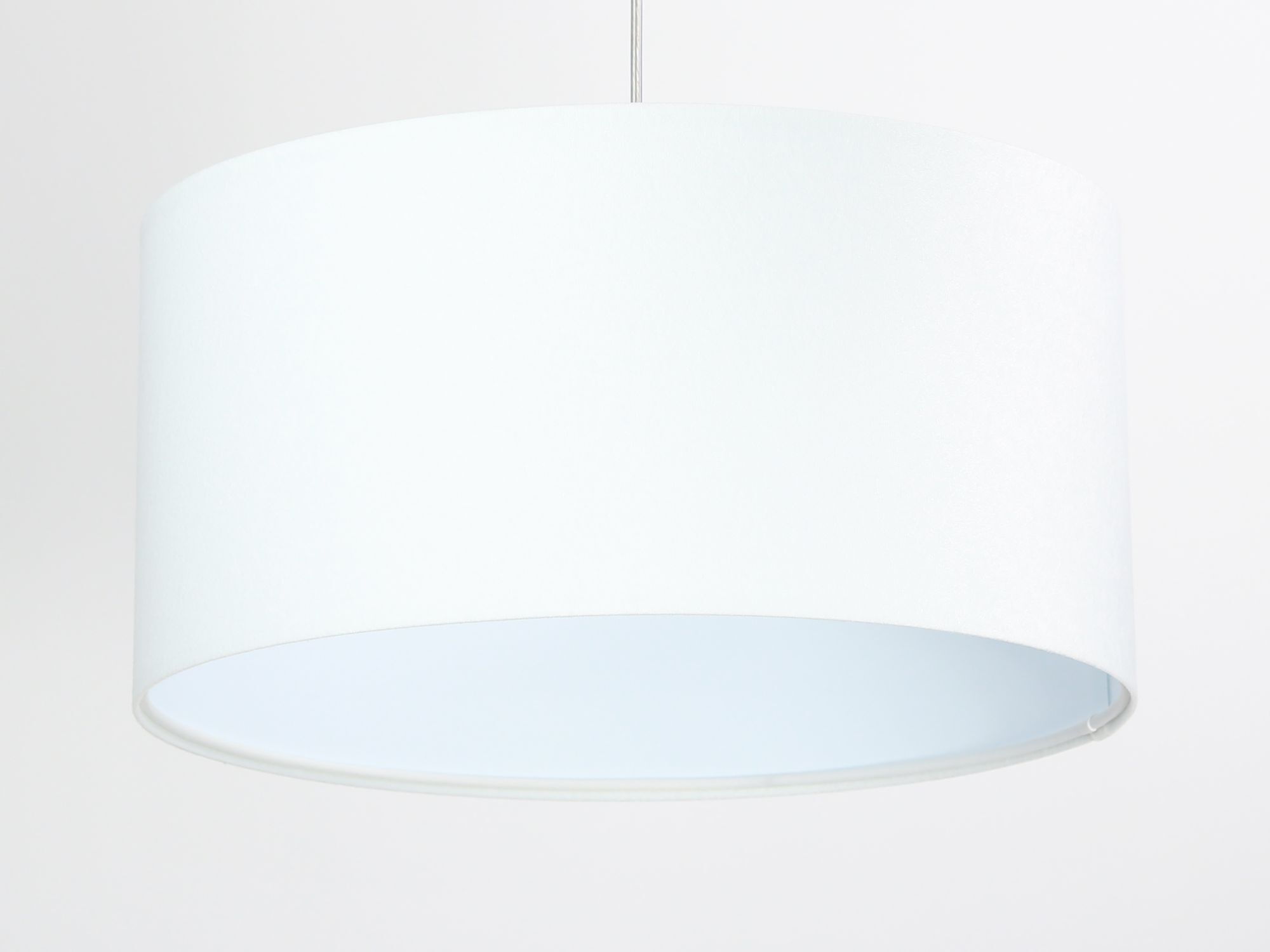 Lampe à suspendre ronde Blanc Tissu Salon Rétro JERRY