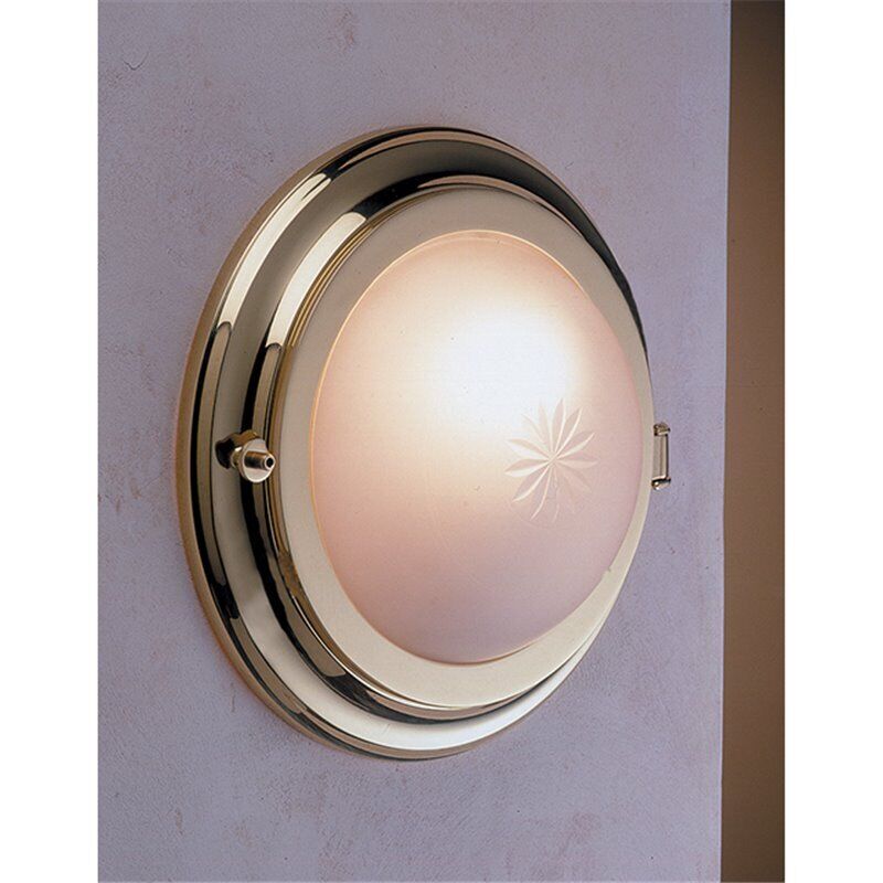 Applique en laiton LED Ø26cm 3000K couloir salle de bain