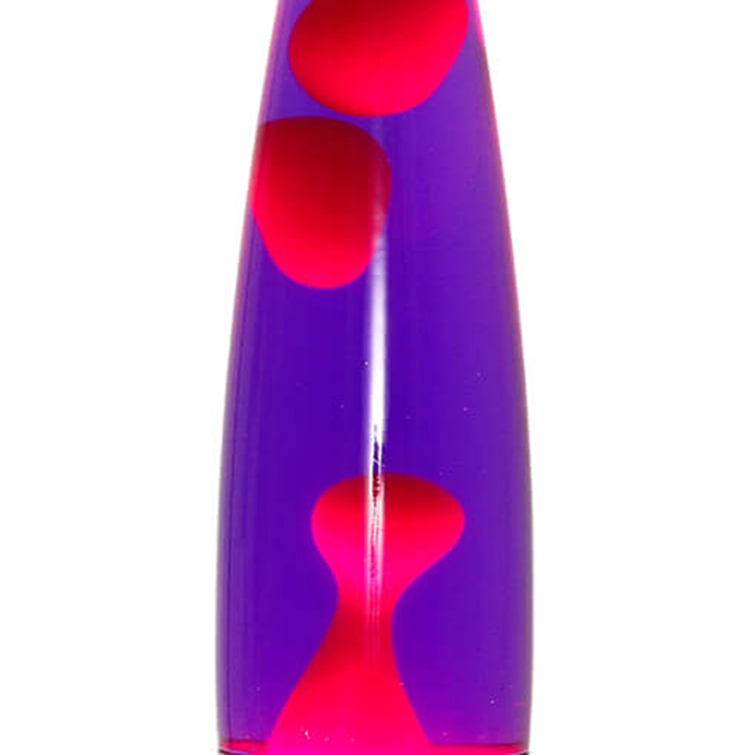 Lampe à lave d'ambiance Violet Rouge Argent 40cm ANGELINA