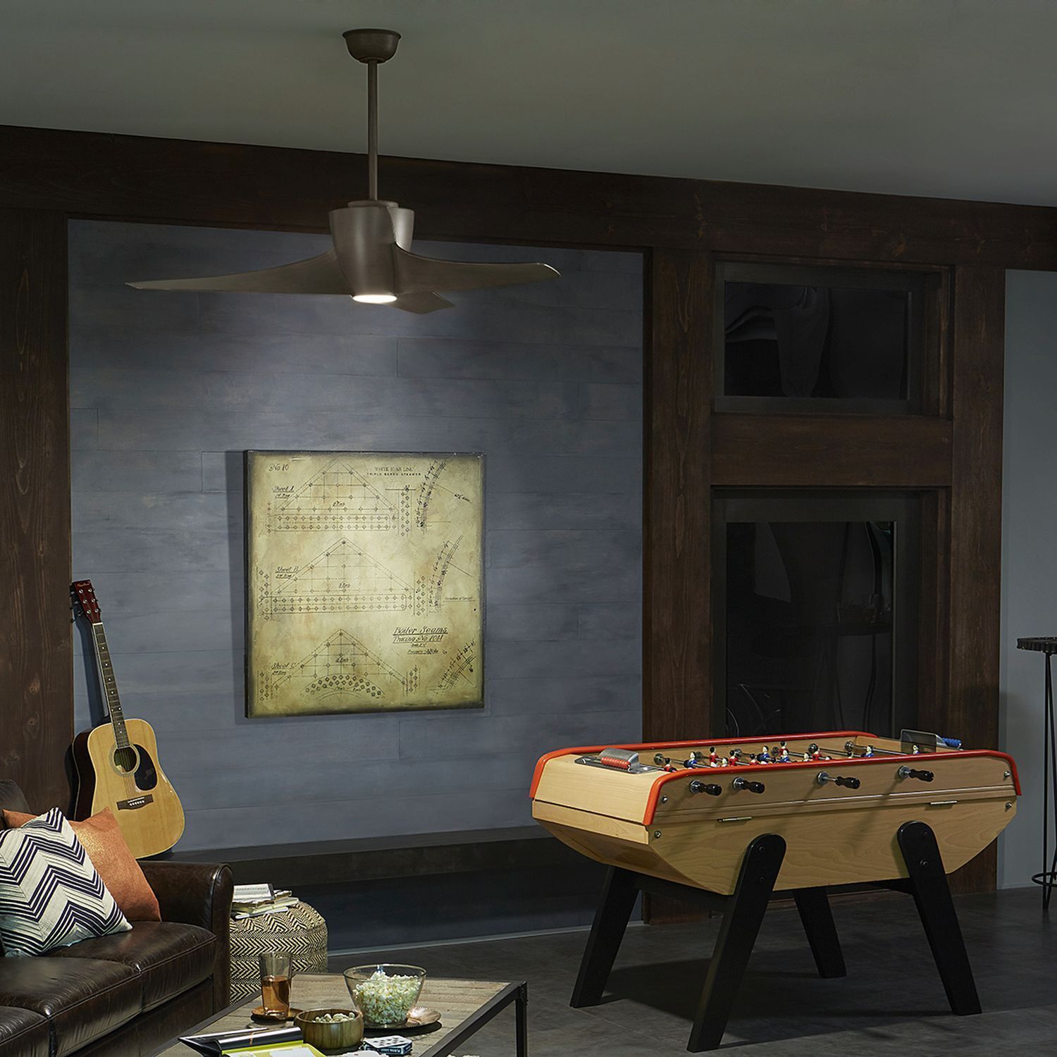 Ventilateur de plafond avec éclairage à distance Ø142cm Drinnen, Innenarchitektur, Deckenventilator, Gerät, Elektrisches Gerät