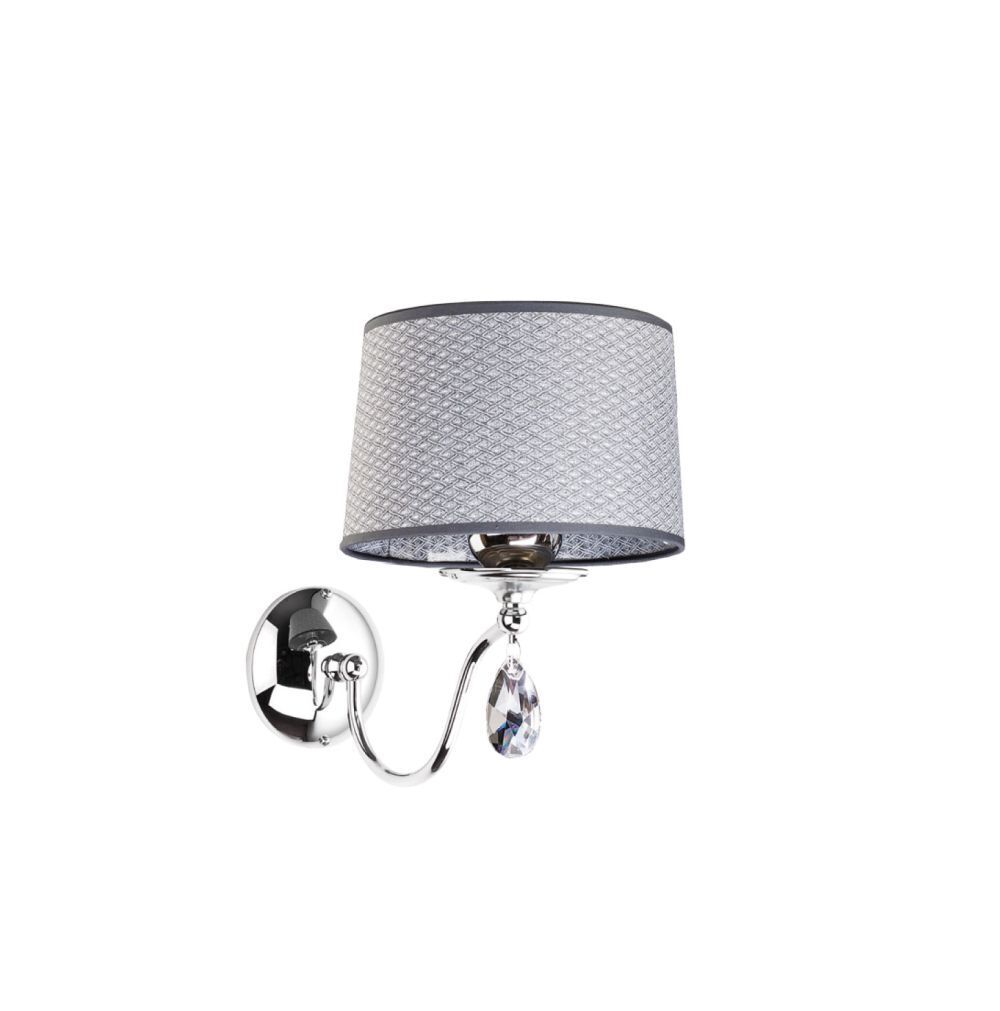 Applique élégante Gris Tissu AELUA Lampe E27