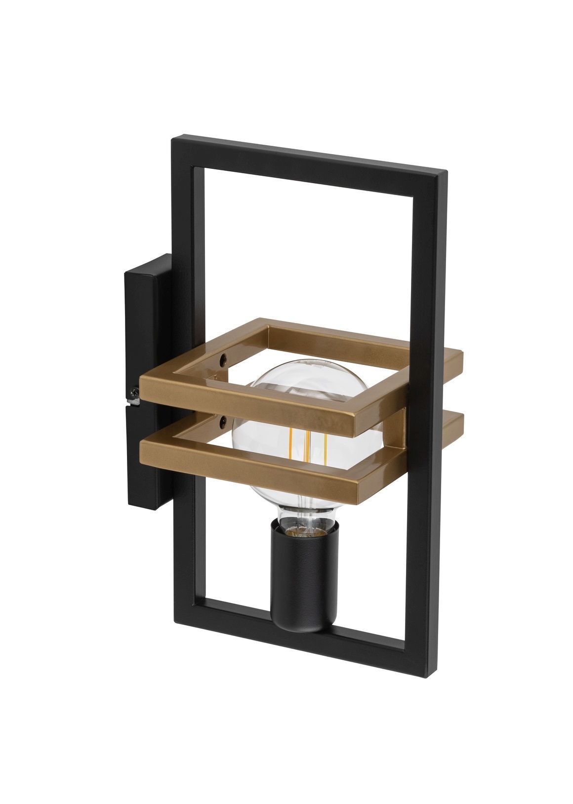 Applique Métal Noir Or petite L:14,5 cm élégante