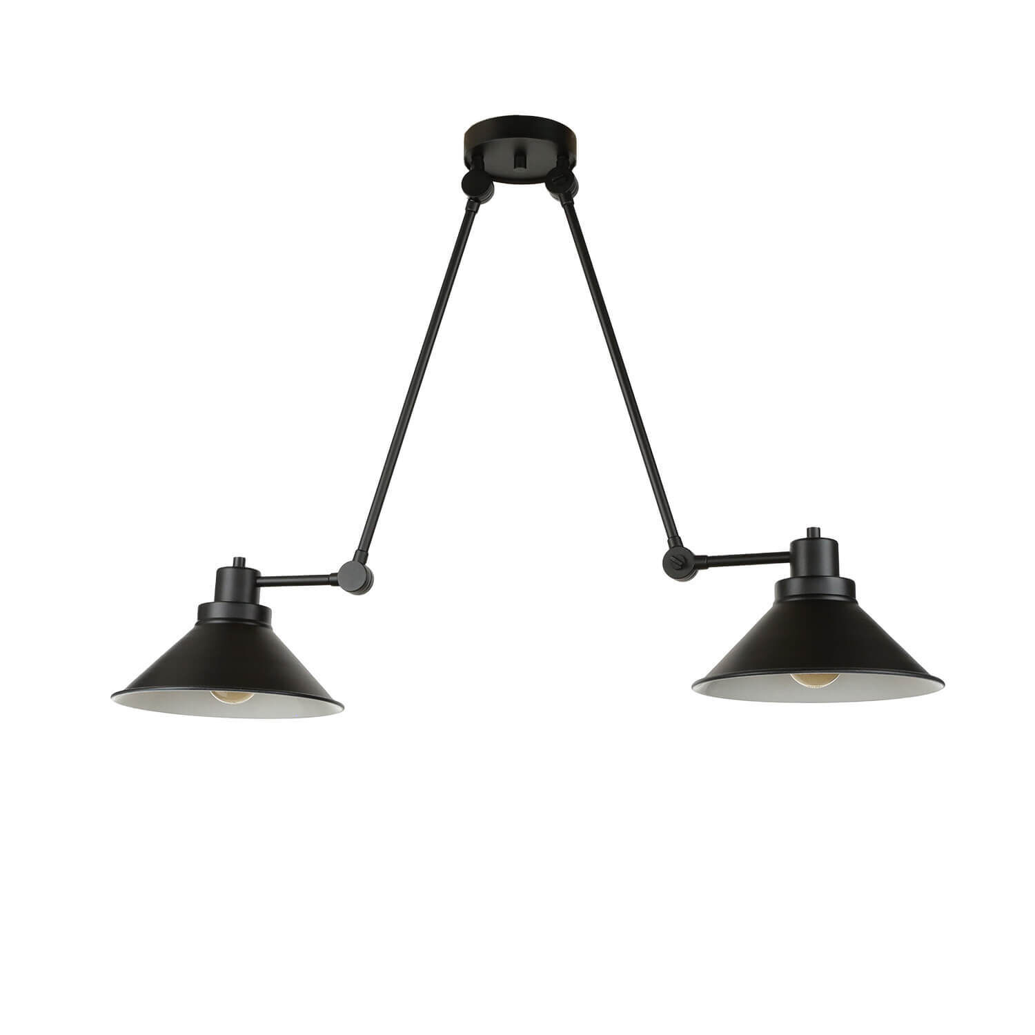 Plafonnier noir 61-152cm SIMONA Bureau Lampe