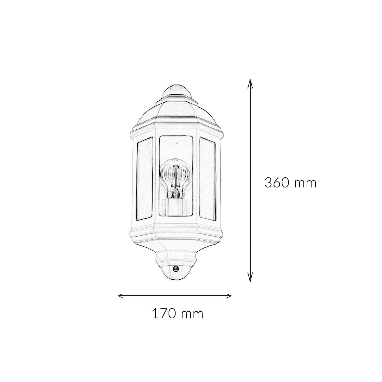 Lampe de bateau Lampe d'extérieur Mur Lanterne plate blanche Lampe