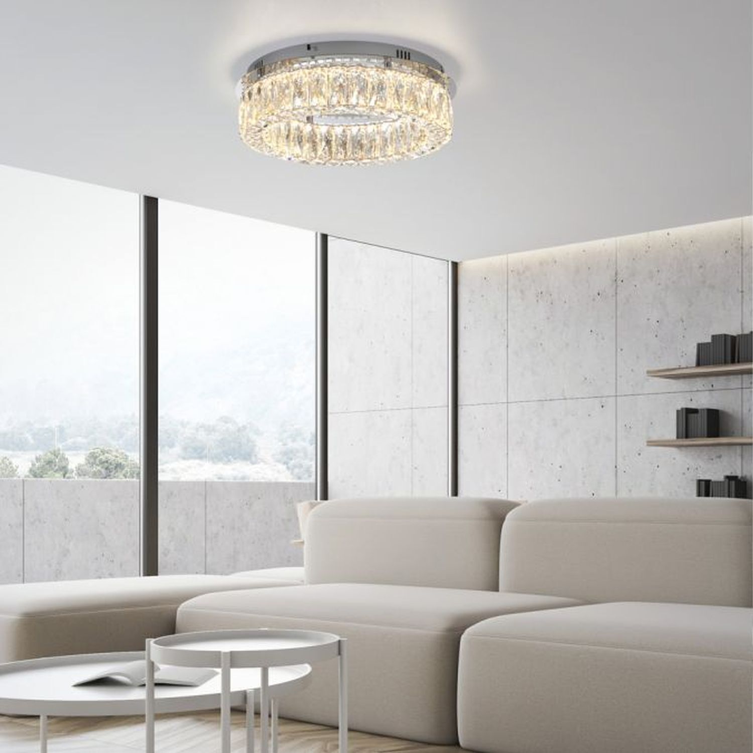 Moebel, Wohnzimmer, Kronleuchter, Couch, Dekoration für Zuhause