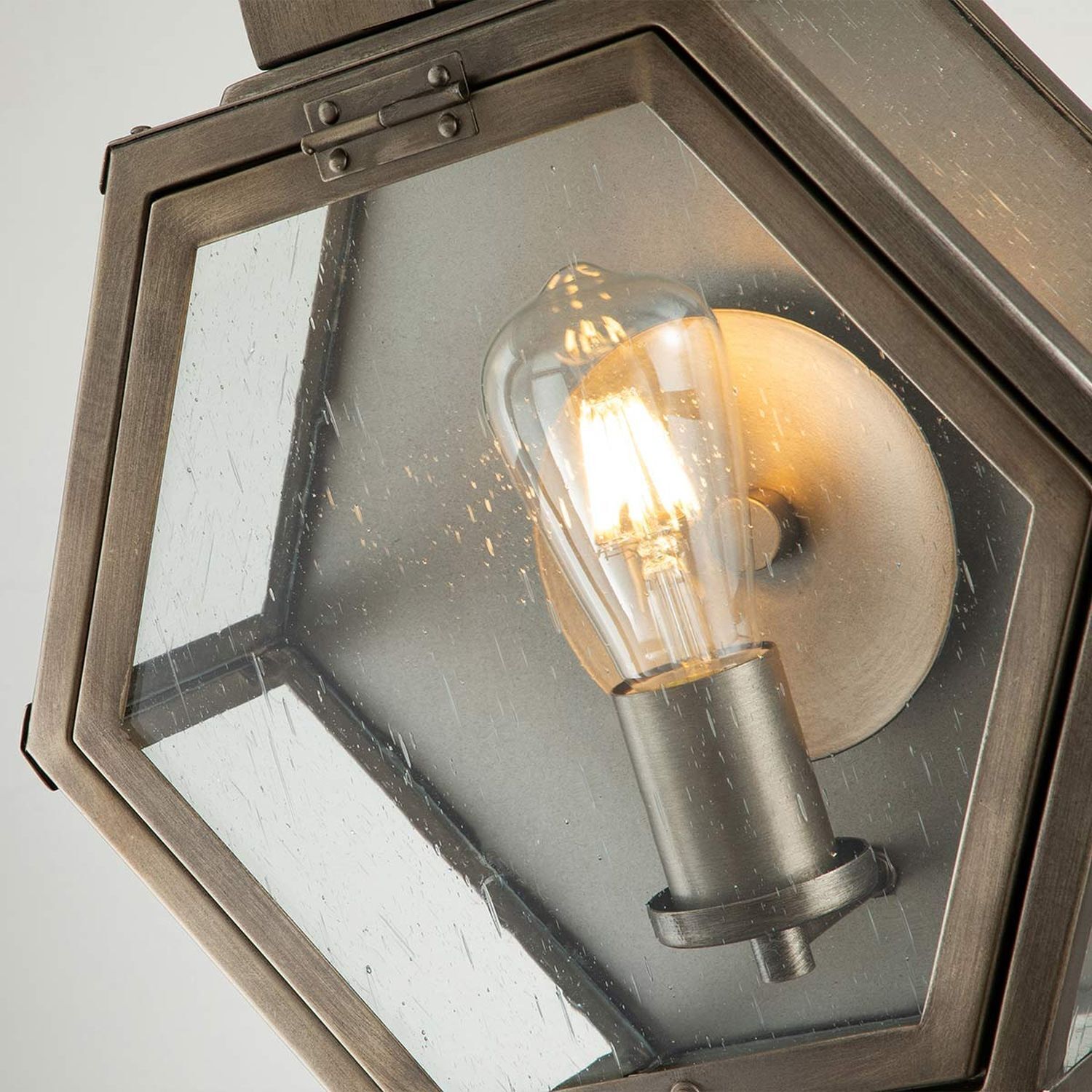 Lampe d'extérieur murale H : 48 cm IP44 E27 Design vintage en bronze