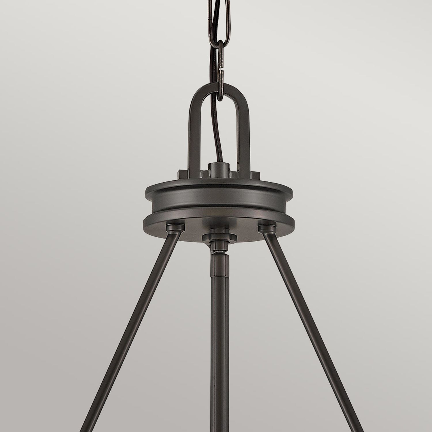 Lampe à suspendre métal verre Ø 54,3 cm H : max. 377 cm 4x E14 Stativ, Kronleuchter, Lampe