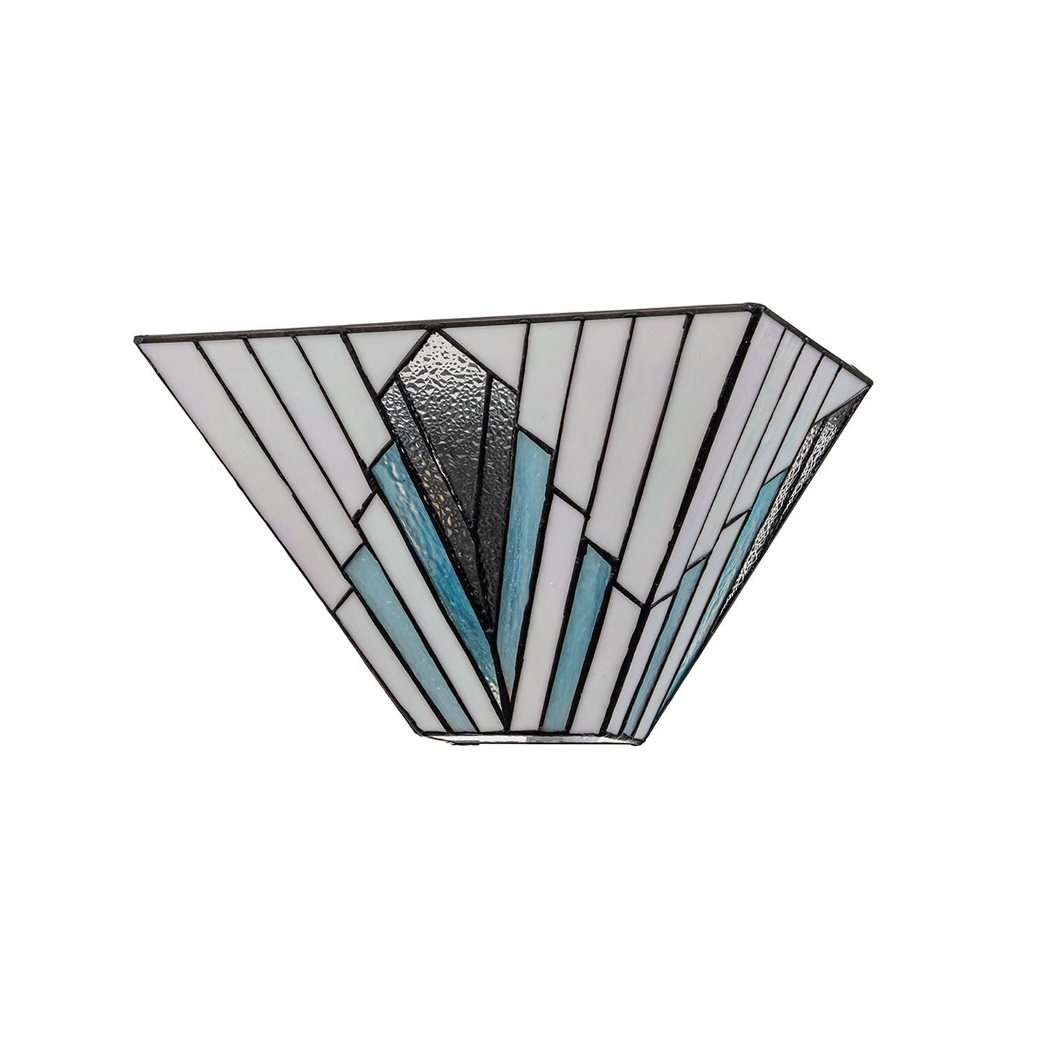 Wandleuchte Glas Metall Tiffany Stil B: 30,5 cm 2x E14 Deckenleuchte