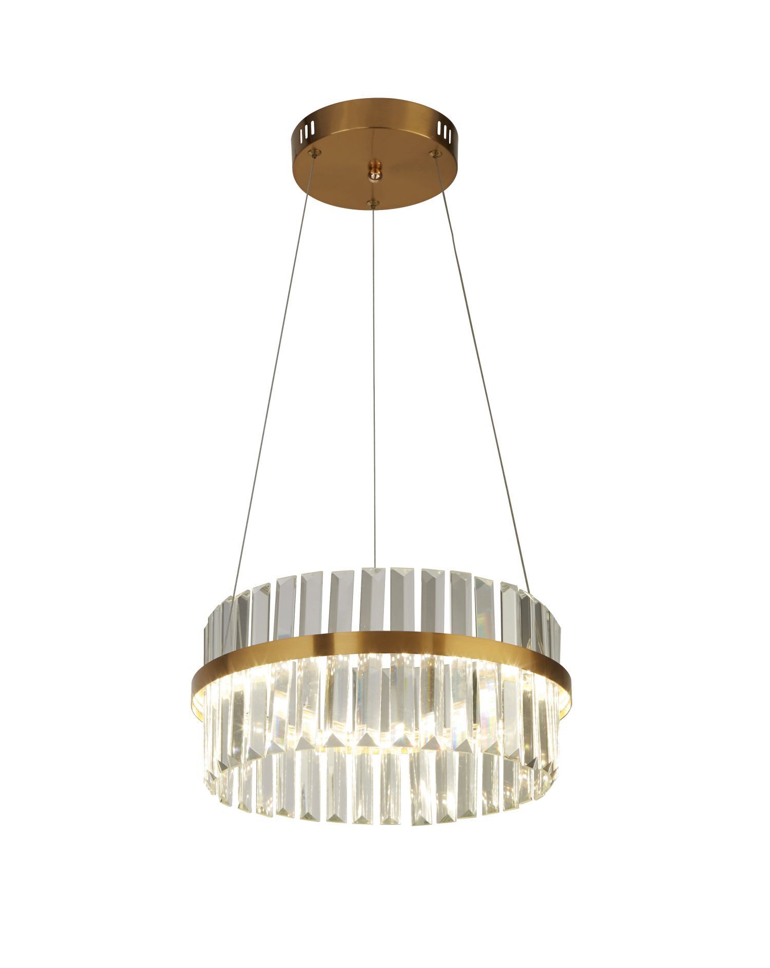 Lustre LED cristal 4000 K 1082 lm D : 35 cm rond