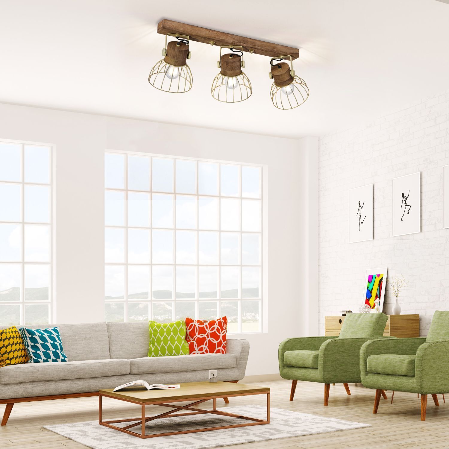 Wohnzimmer, Dekoration Ihres Zuhauses, Kaffeetisch, Tabelle, Fenster