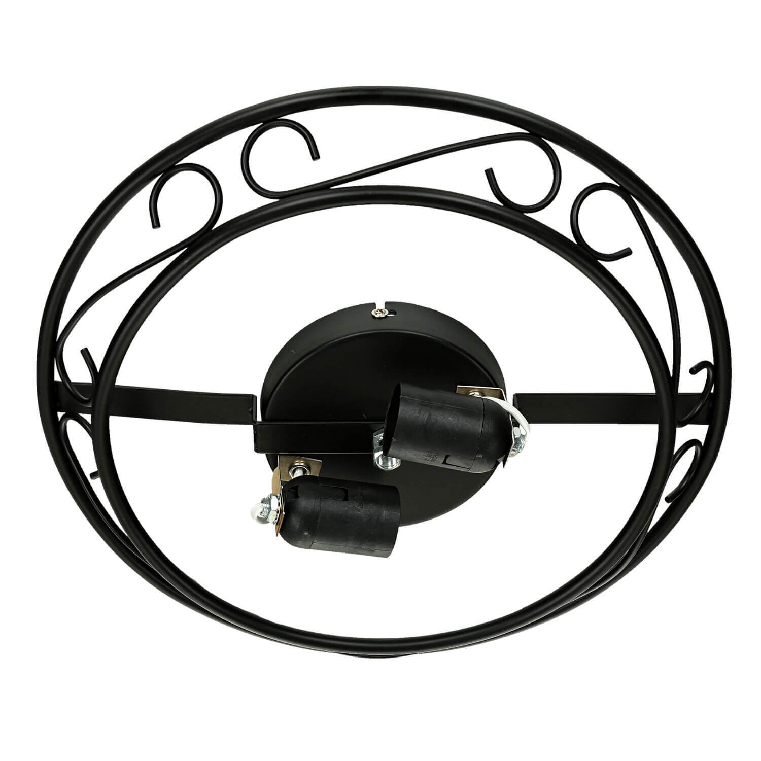 Rustikale Deckenleuchte Weiß Schwarz Alabaster Glas Rustikale Deckenleuchte Weiß Schwarz Alabaster Glas