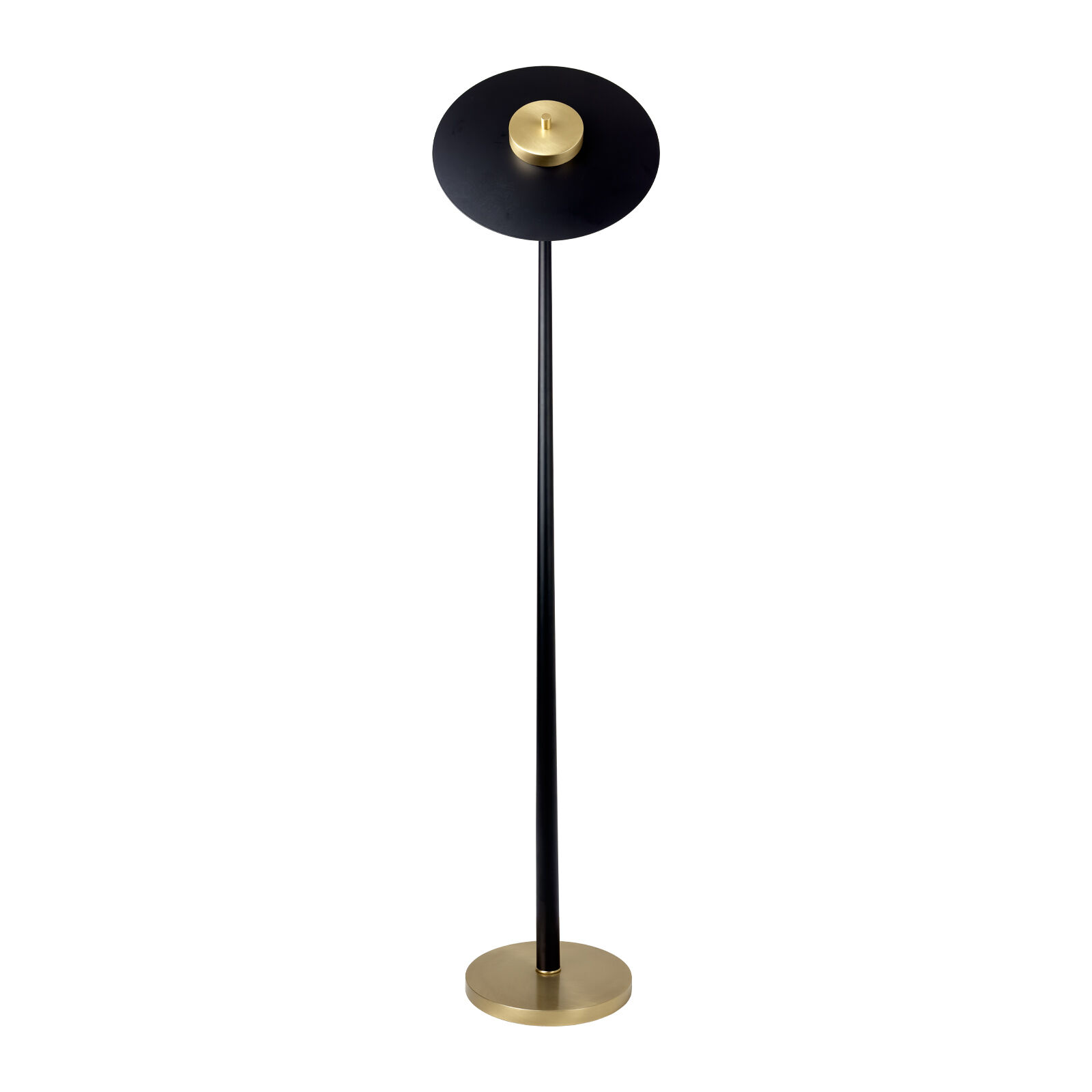 Lampadaire LED Salon 145 cm fer laiton massif