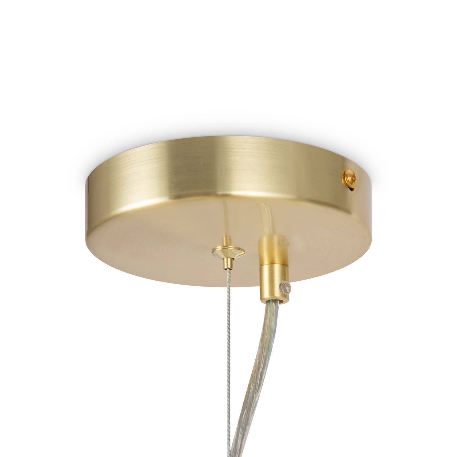 Lampe à suspendre métal verre largeur 65 cm H : max. 146,5 cm