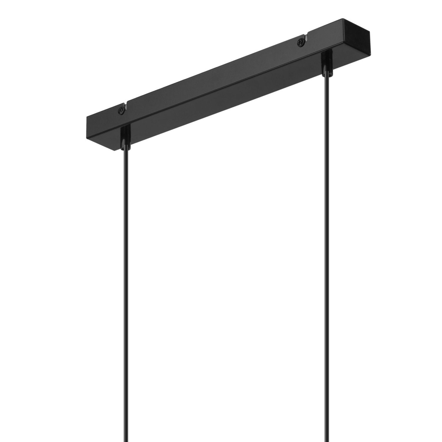 Lampe à suspendre Moderne Métal 2 flammes Noir Chrome E27 AFINA