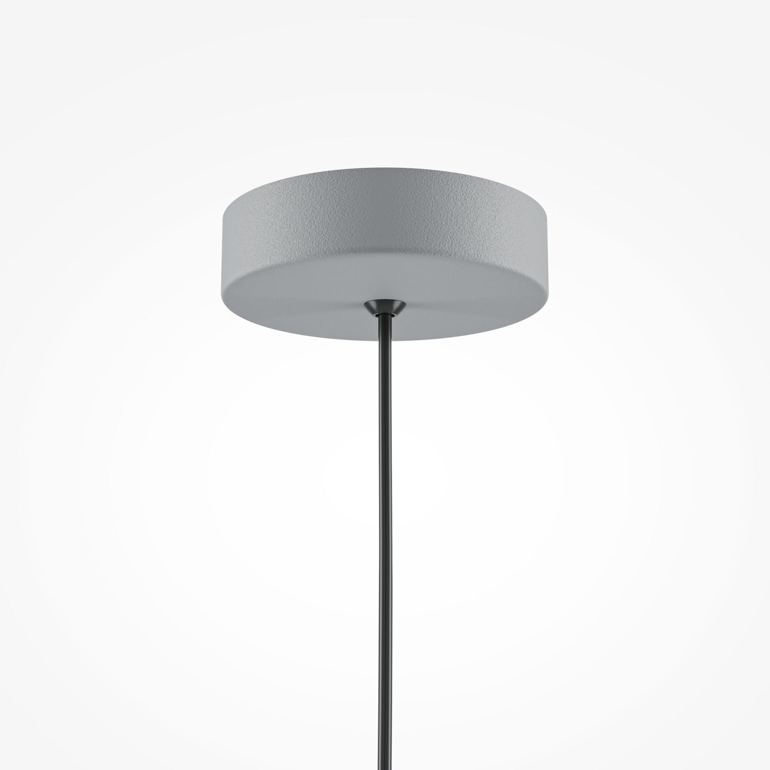 Lampe à suspendre métal E27 ronde D : 35 cm H : max. 320 cm Gris Lampe