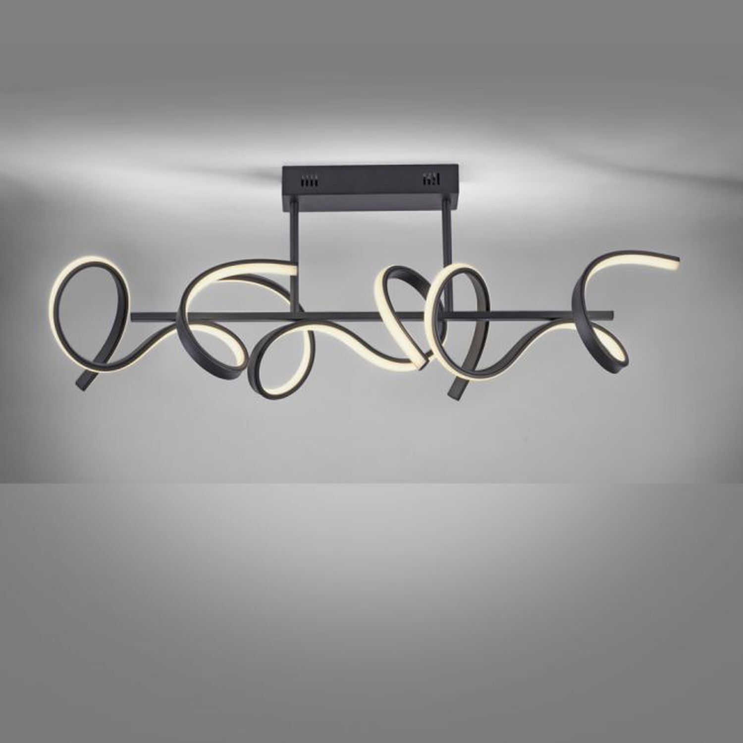 Plafonnier décoratif à LED noir 1300 lm L:82 cm