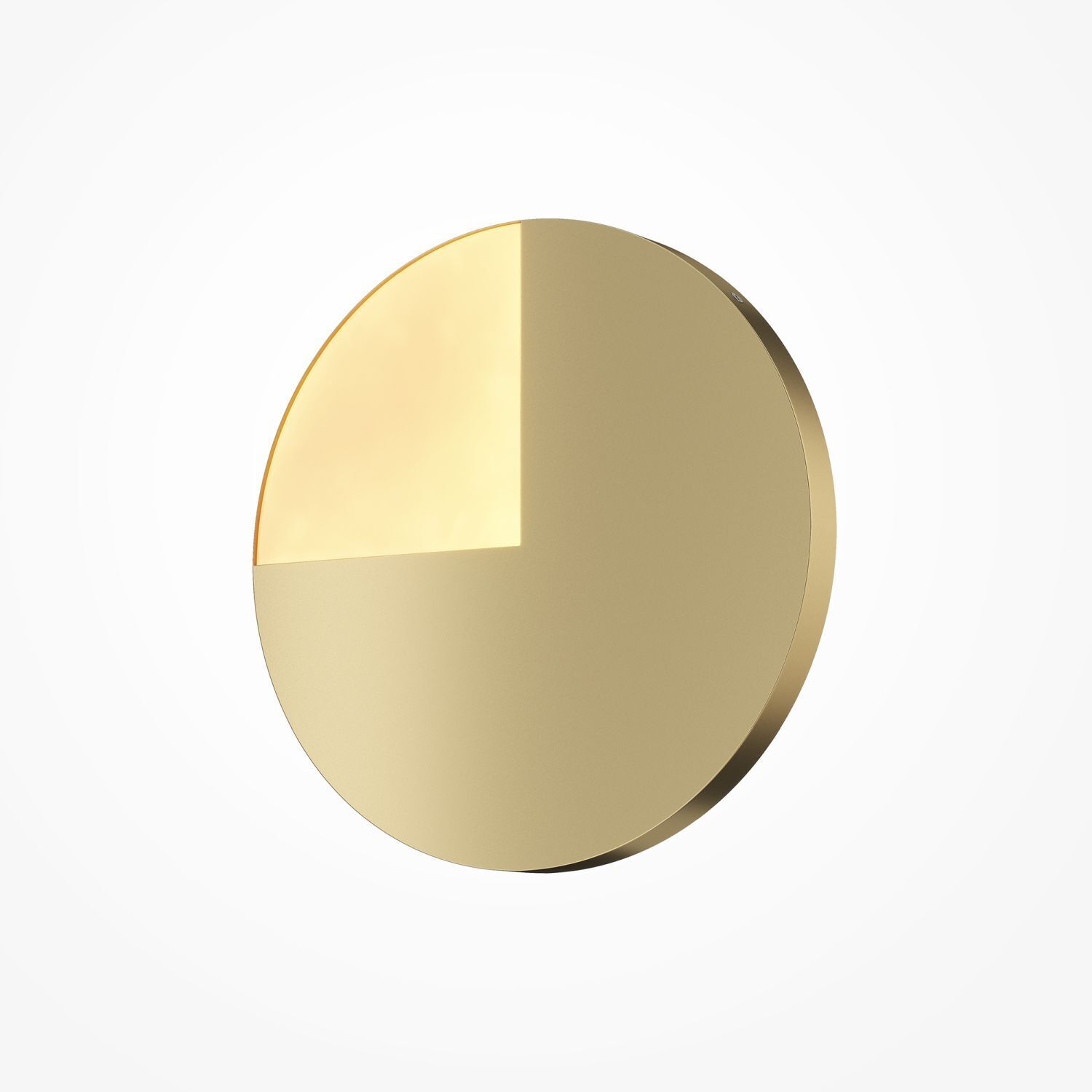 Applique LED aluminium Ø 44,8 cm ronde en laiton