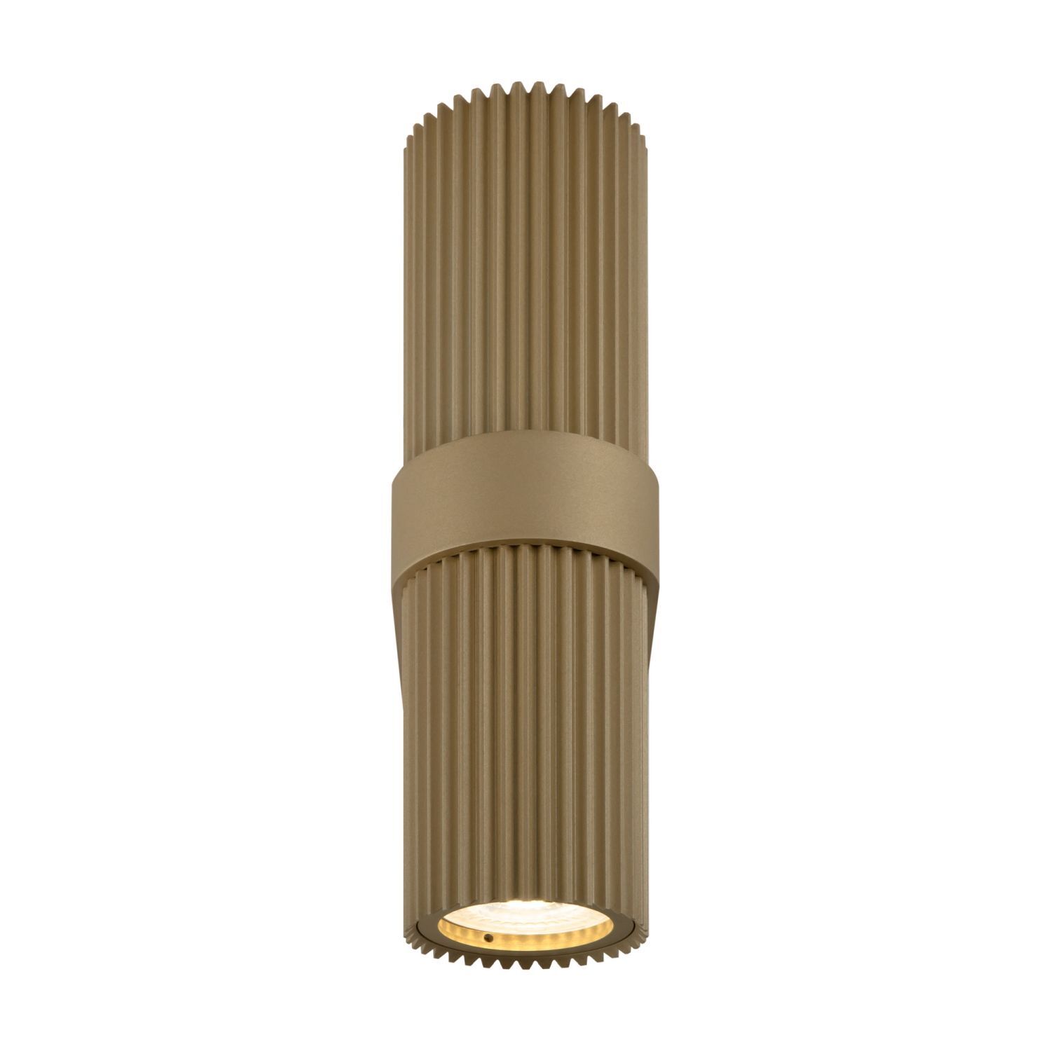 Applique murale aluminium GU10 H : 23 cm Up Down en or IRENE