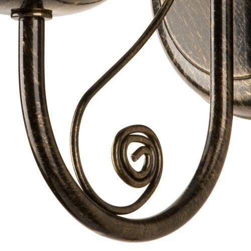 Elégante lampe murale KELSIE Noir Rustique Lampe