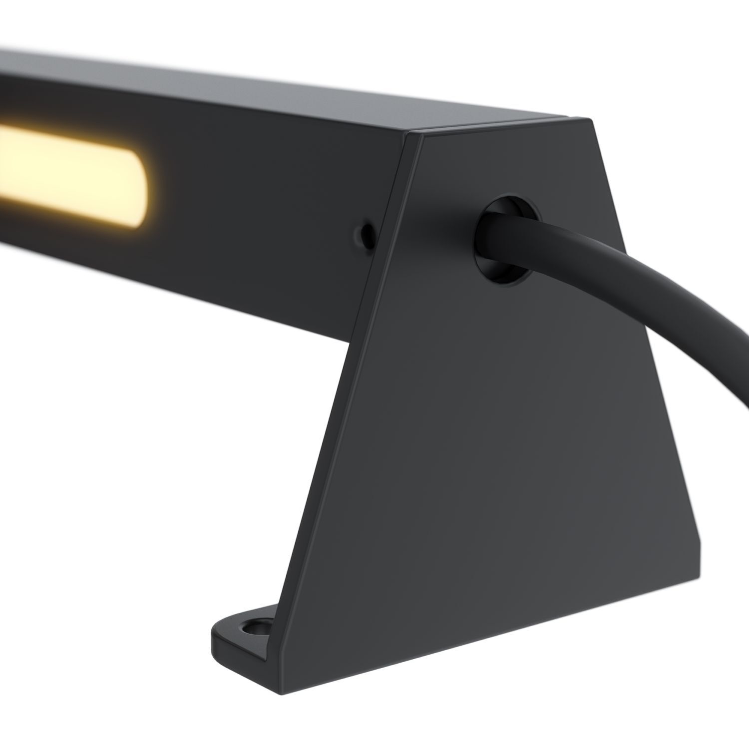 Luminaire de chemin aluminium LED IP65 5,9 cm noir allongé