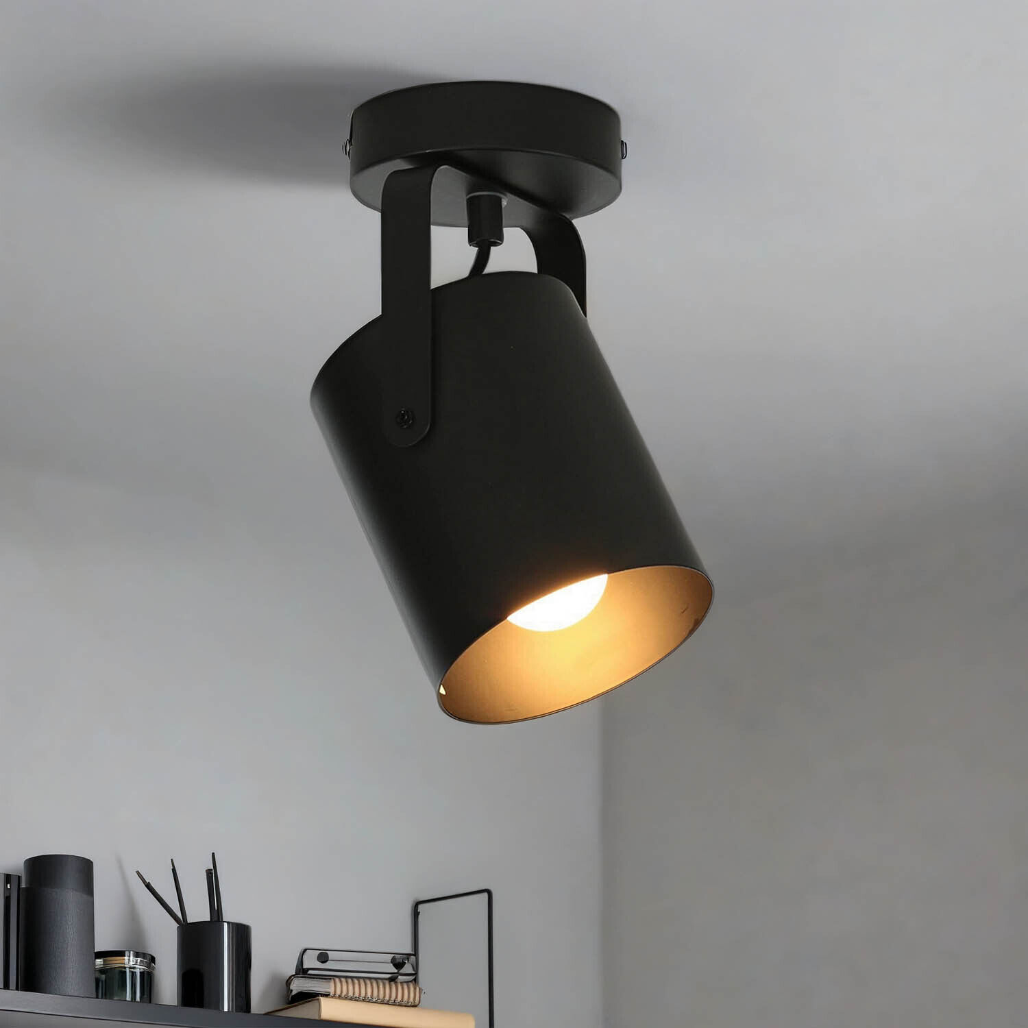 Projecteur plafond noir E27 Beleuchtung, Lampe, Deckenleuchte