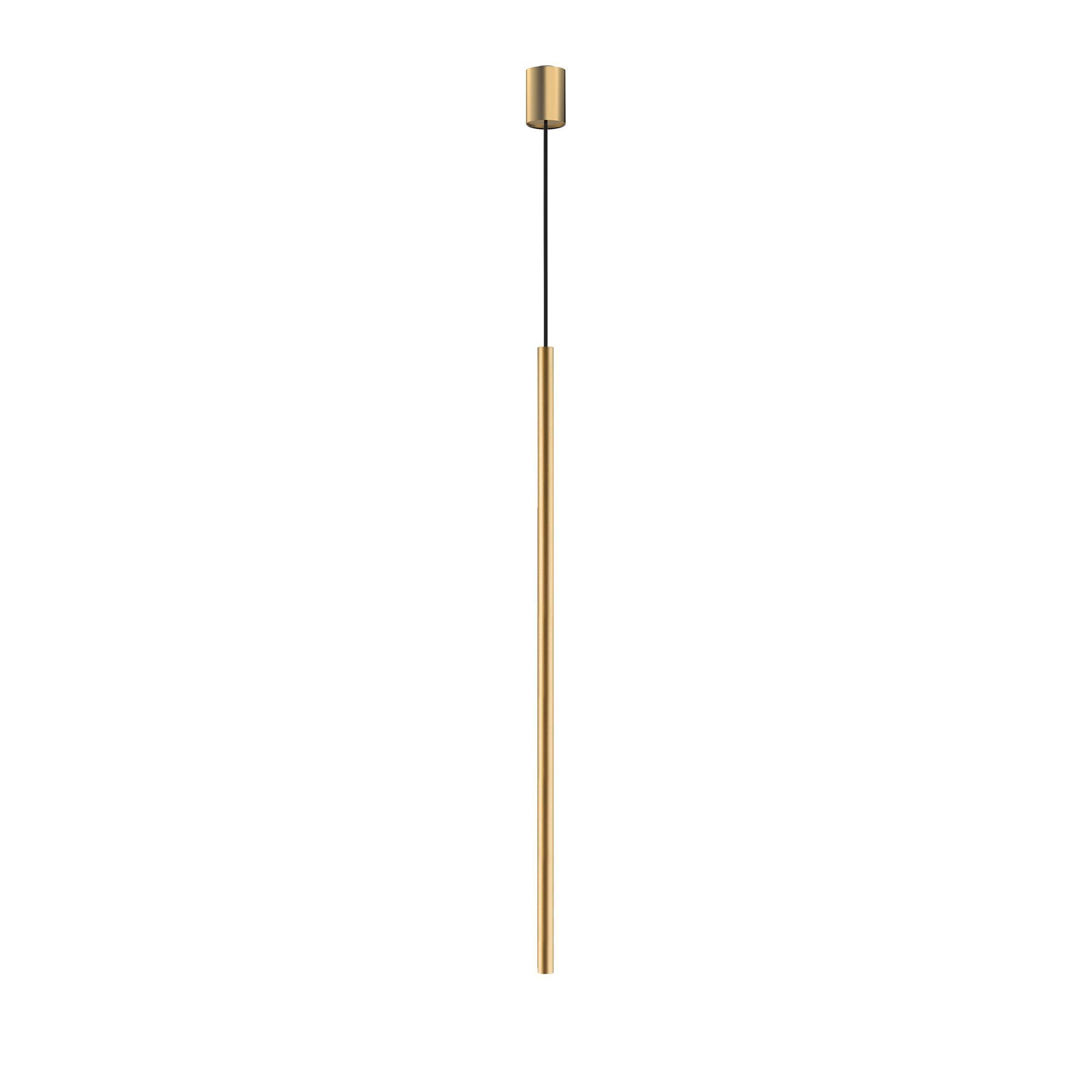 Pendelleuchte Gold matt G9 Ø 2,5 cm Metall Modern verstellbar Pendelleuchte, Hängeleuchte, Gold, Lampe, Beleuchtung