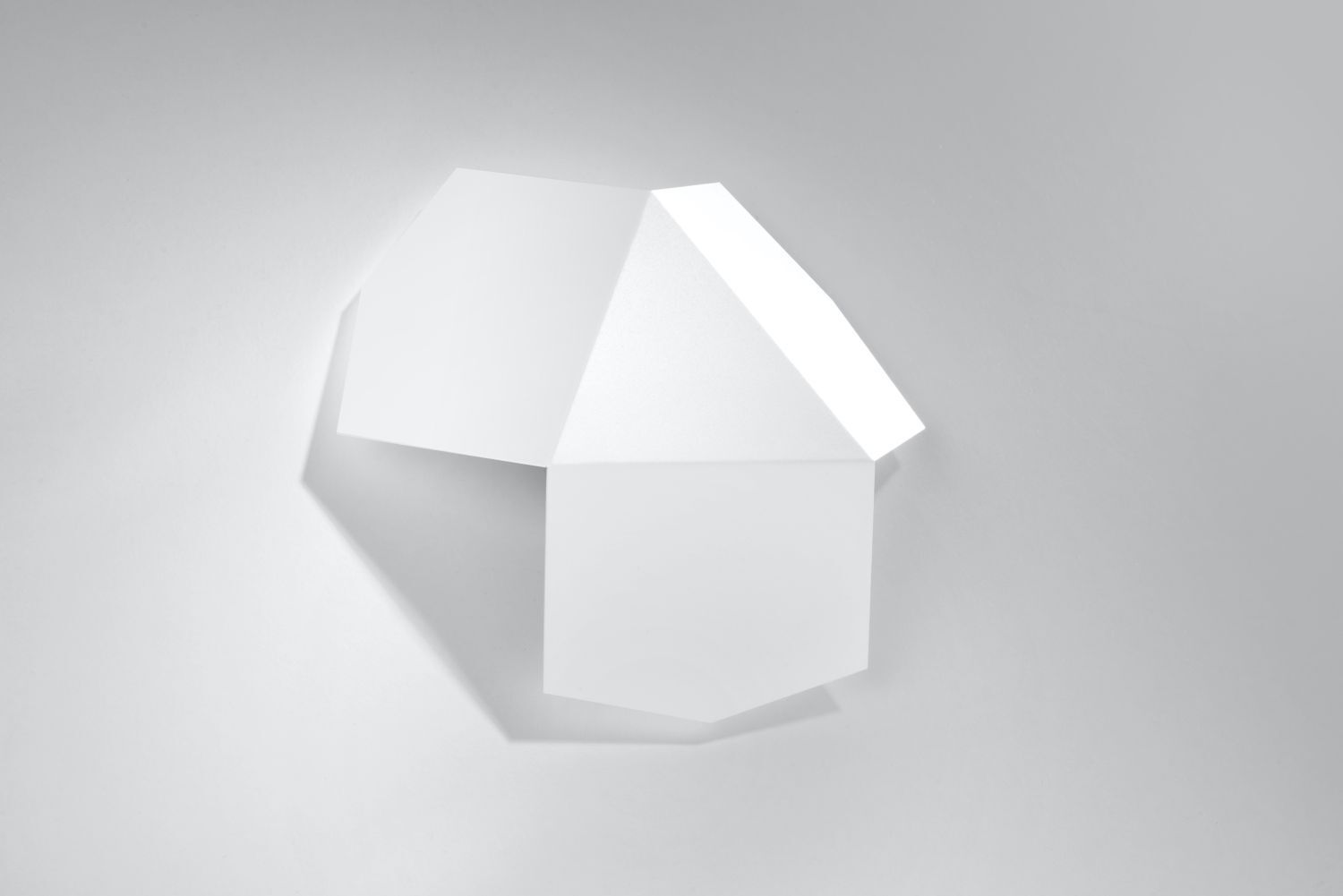 Applique murale en métal blanc effet de lumière décoratif FALERIA