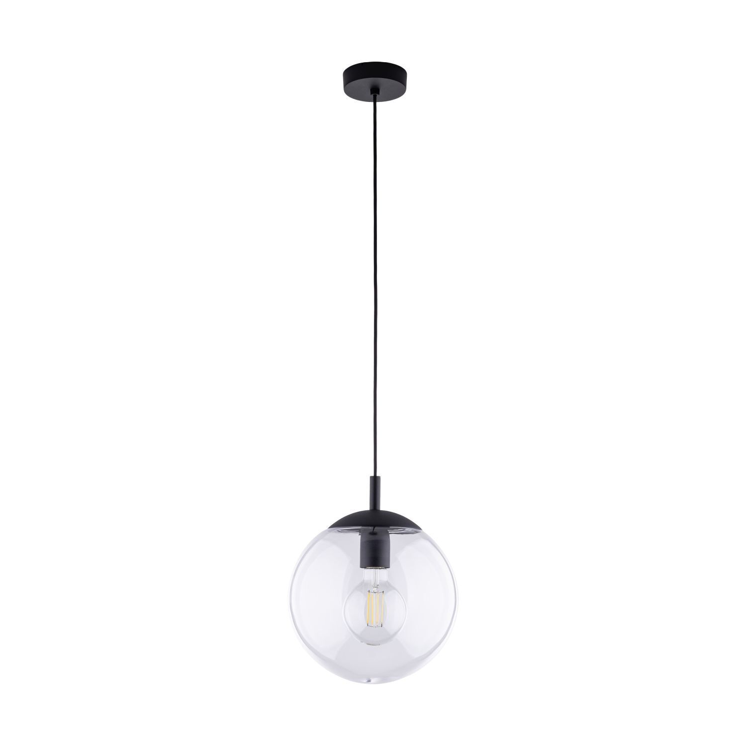 Suspension verre Ø 25 cm sphère H : max. 165 cm E27 Lampe, Deckenleuchte, Leuchte